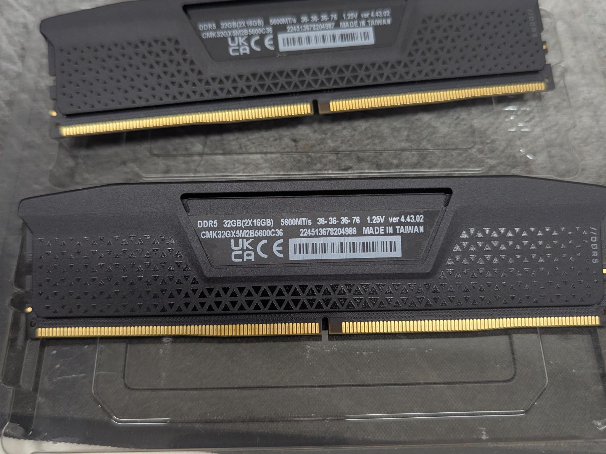 🧷 Corsair DDR5 32GB 5600MT/s CL36 | 2x16GB RAM Kit