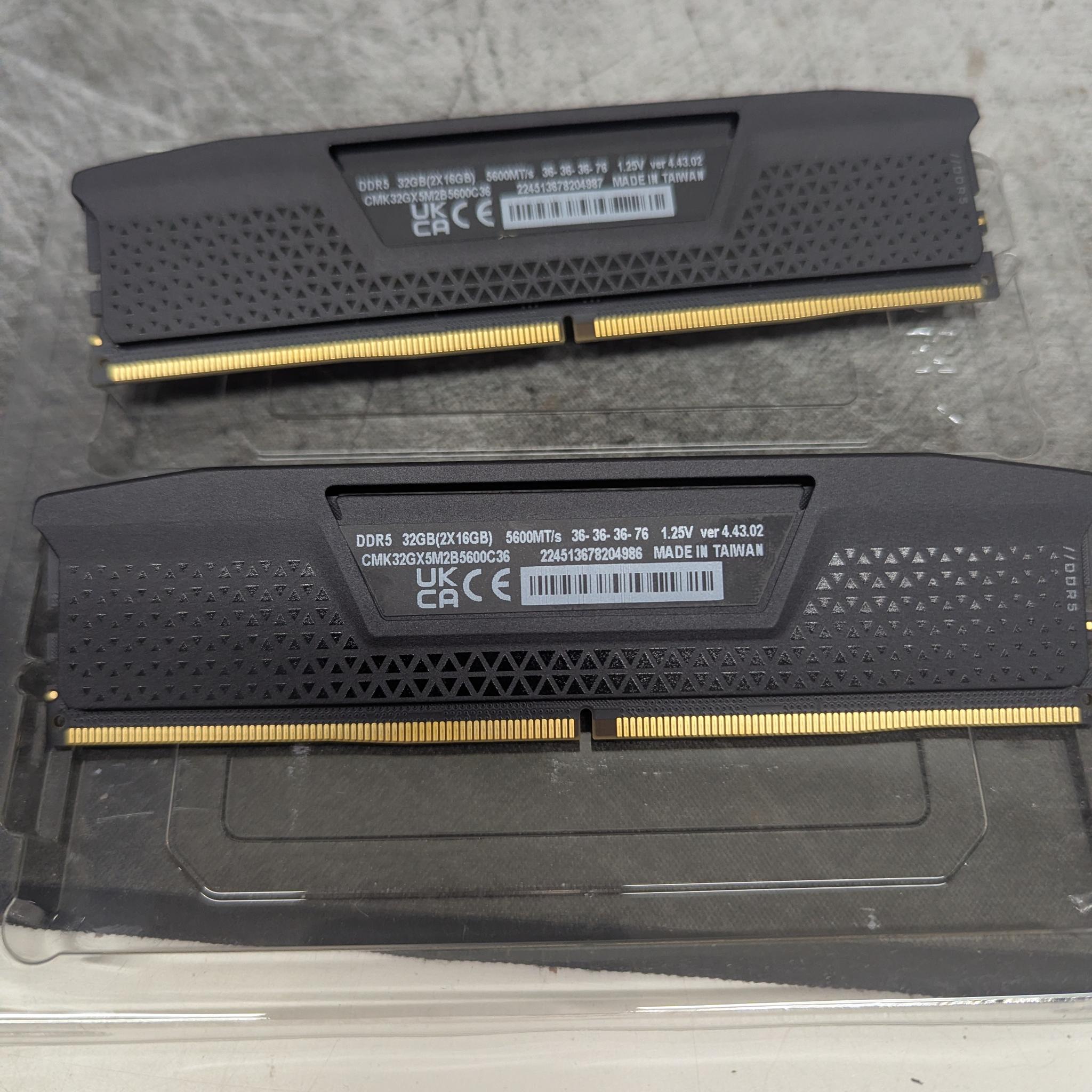 🧷 Corsair DDR5 32GB 5600MT/s CL36 | 2x16GB RAM Kit