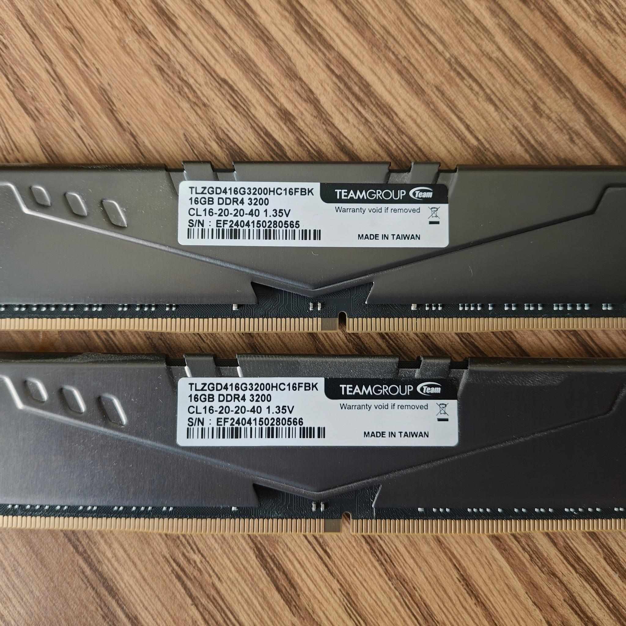Teamgroup t-force 2x16Gb DDR4 3200 memory