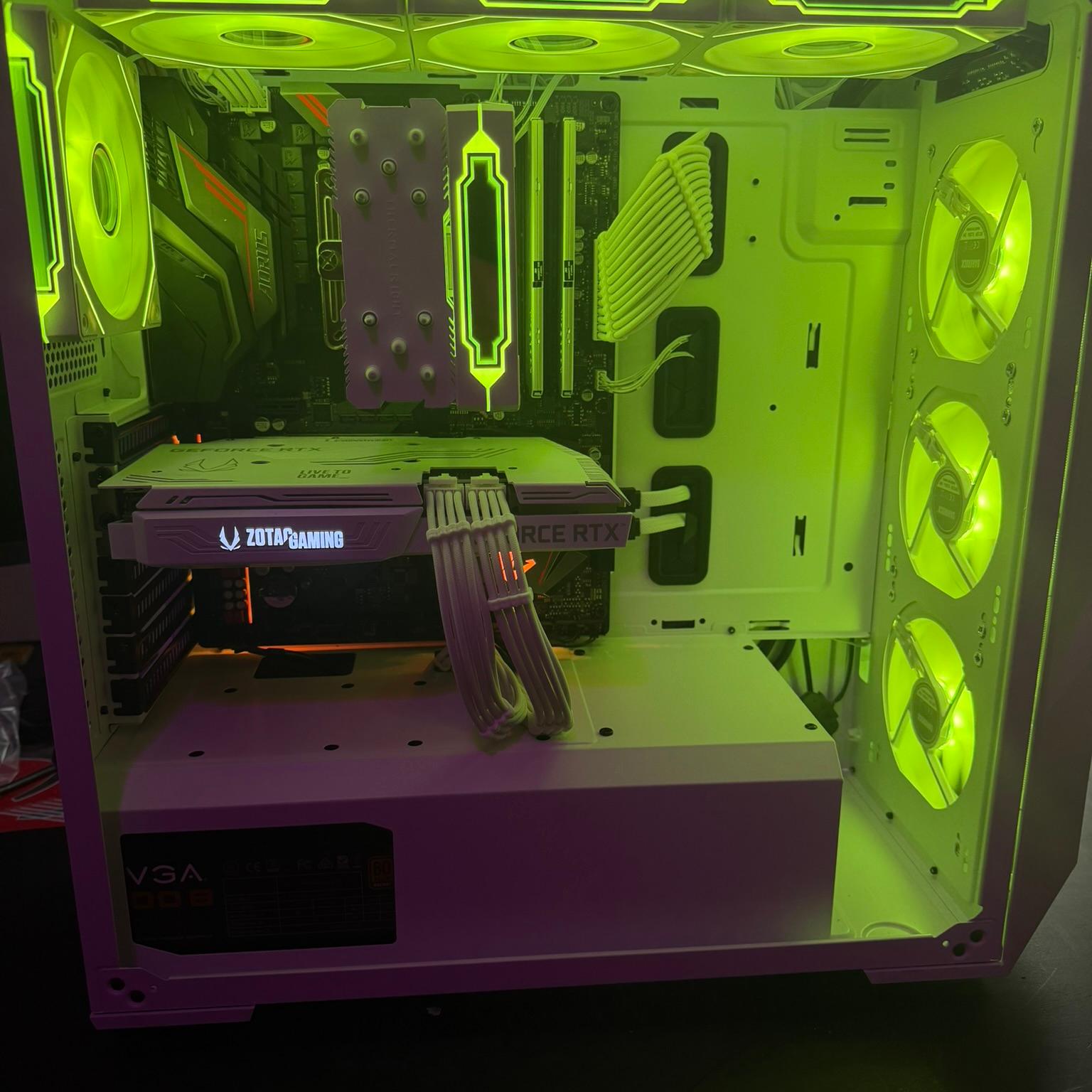 🖥️ Custom White RGB Gaming PC| 7 5800X |  RTX 3060 Ti  | 32GB RAM  |  Ultra-Cooled | 🖥️