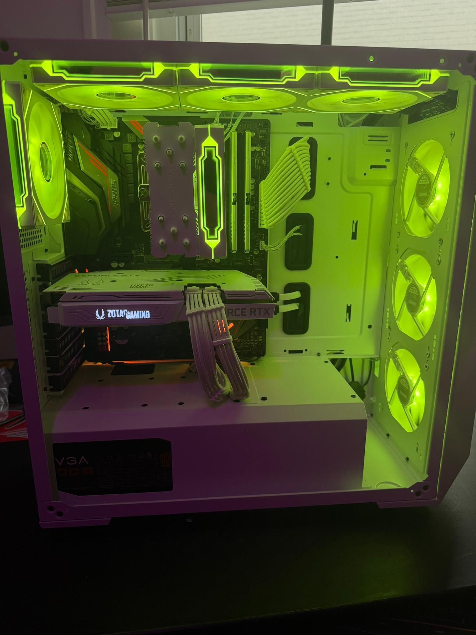 🖥️ Custom White RGB Gaming PC| 7 5800X |  RTX 3060 Ti  | 32GB RAM  |  Ultra-Cooled | 🖥️