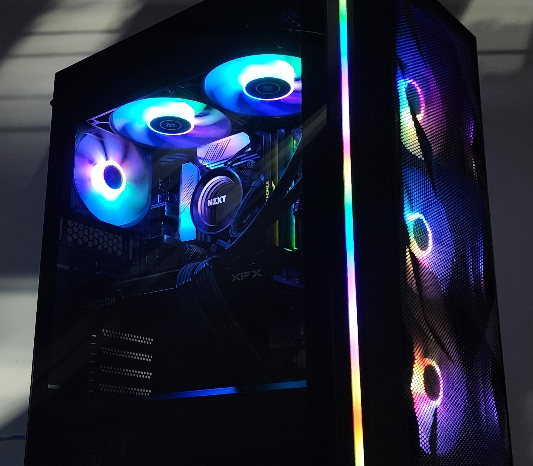 Gaming PC Ryzen 9 5950X 32GB RAM 2TB SSD RX 7600 XT 16GB Windows 11 Computer