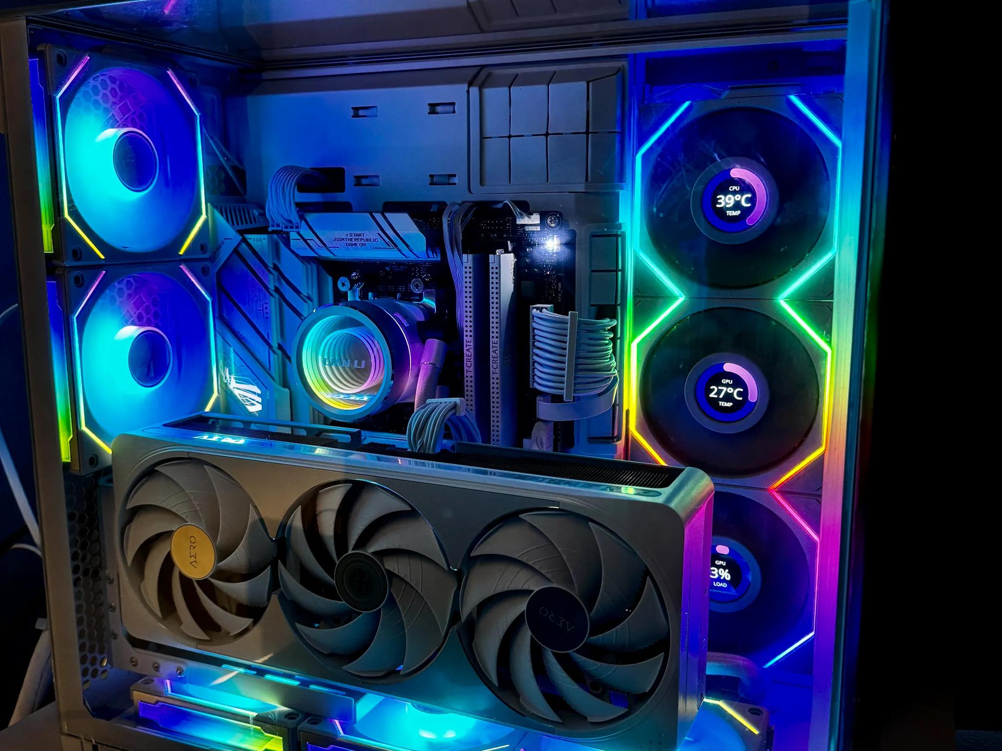 White RGB Lian Li Infinity Glass PC | 1440p High | Ryzen 7 9800X3D | 32GB RAM | 2 TB SSD | 5070 Ti
