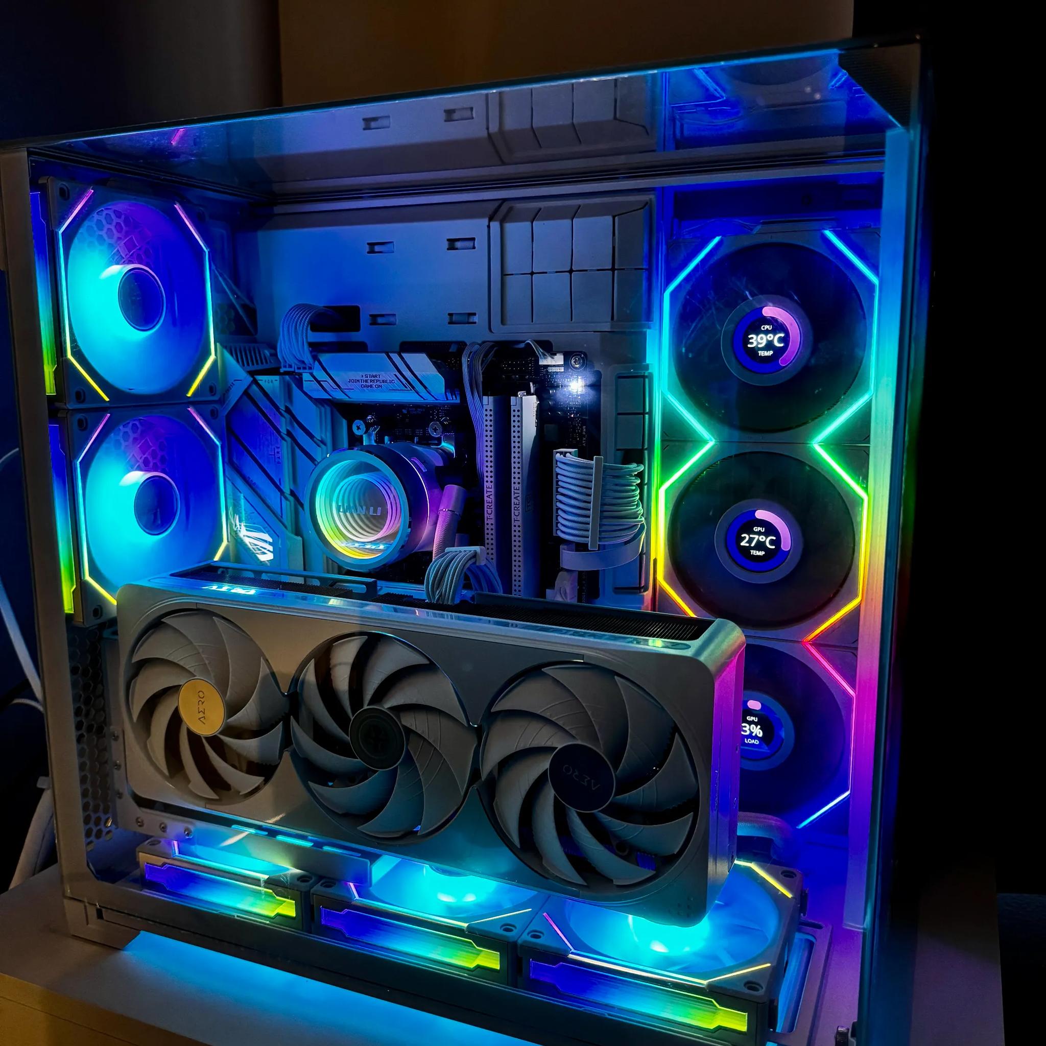 White RGB Lian Li Infinity Glass PC | 1440p High | Ryzen 7 9800X3D | 32GB RAM | 2 TB SSD | 5070 Ti