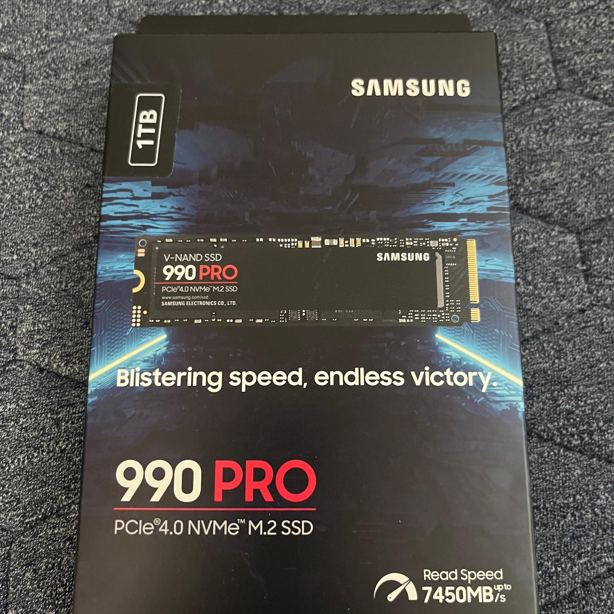 Samsung 990 PRO 1TB NVMe M.2 PCIe 4.0 SSD – New Sealed – No Heatsink