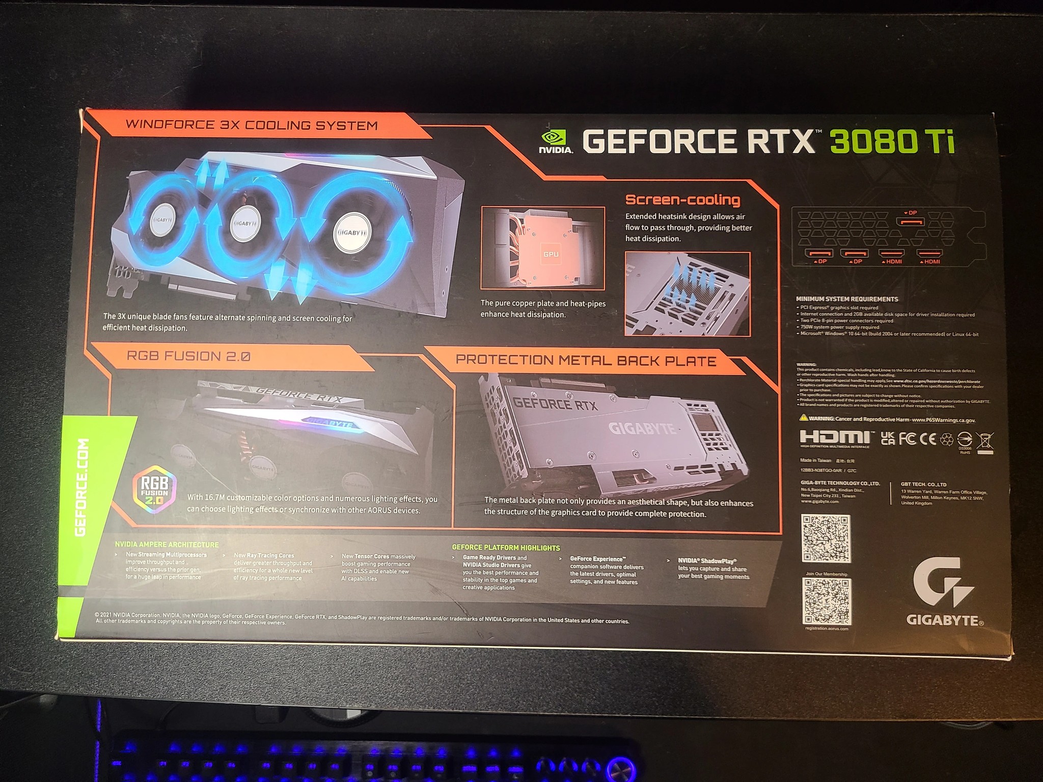Gigabyte RTX 3080Ti Gaming OC 12g In Original Box