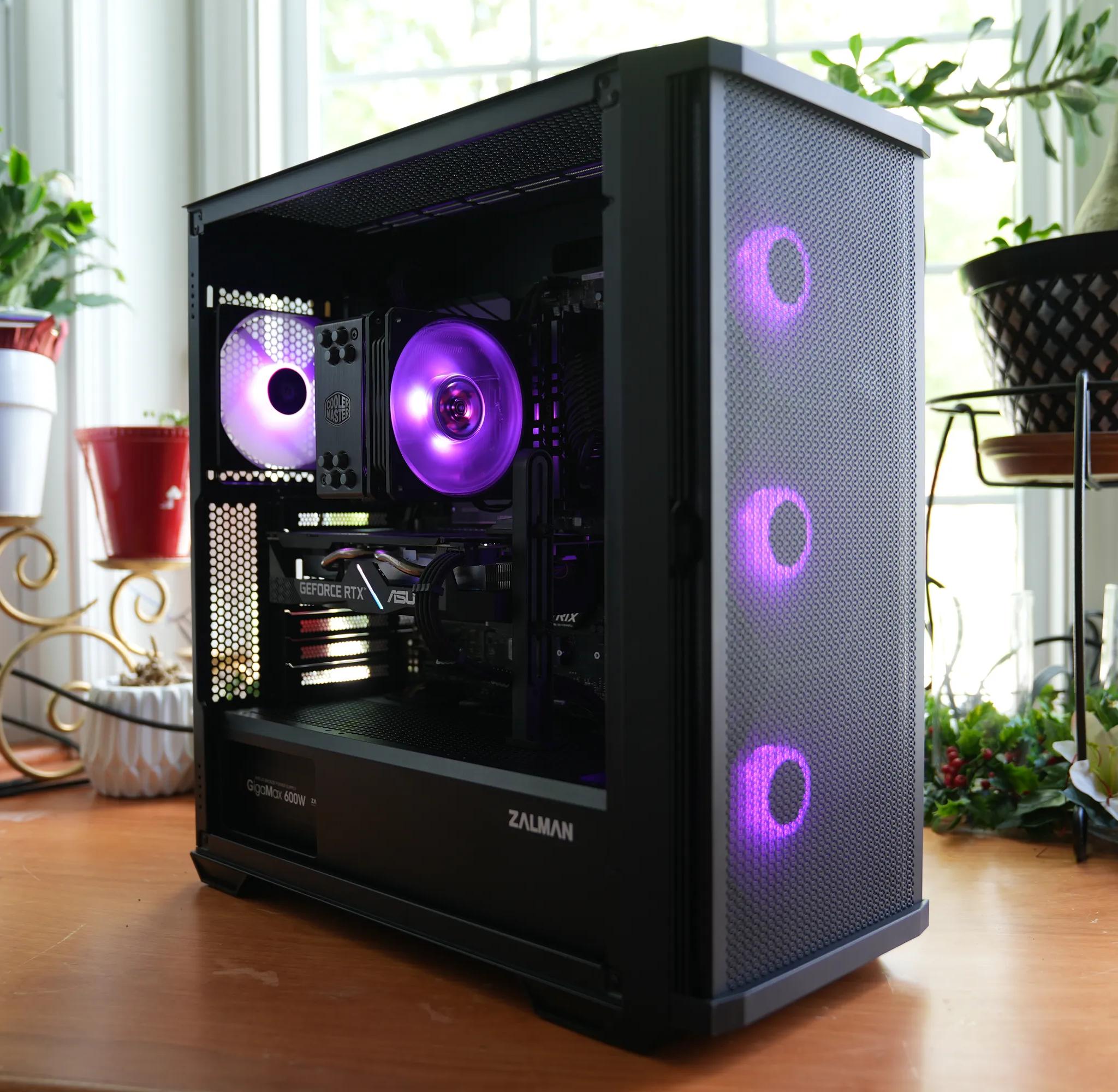 ⚫ Midnight Glow 🌟 : Ryzen 7 3700X | RTX 2060 6GB | 16GB 3600MHz DDR4 | 1.2TB SSD | Black Gaming PC