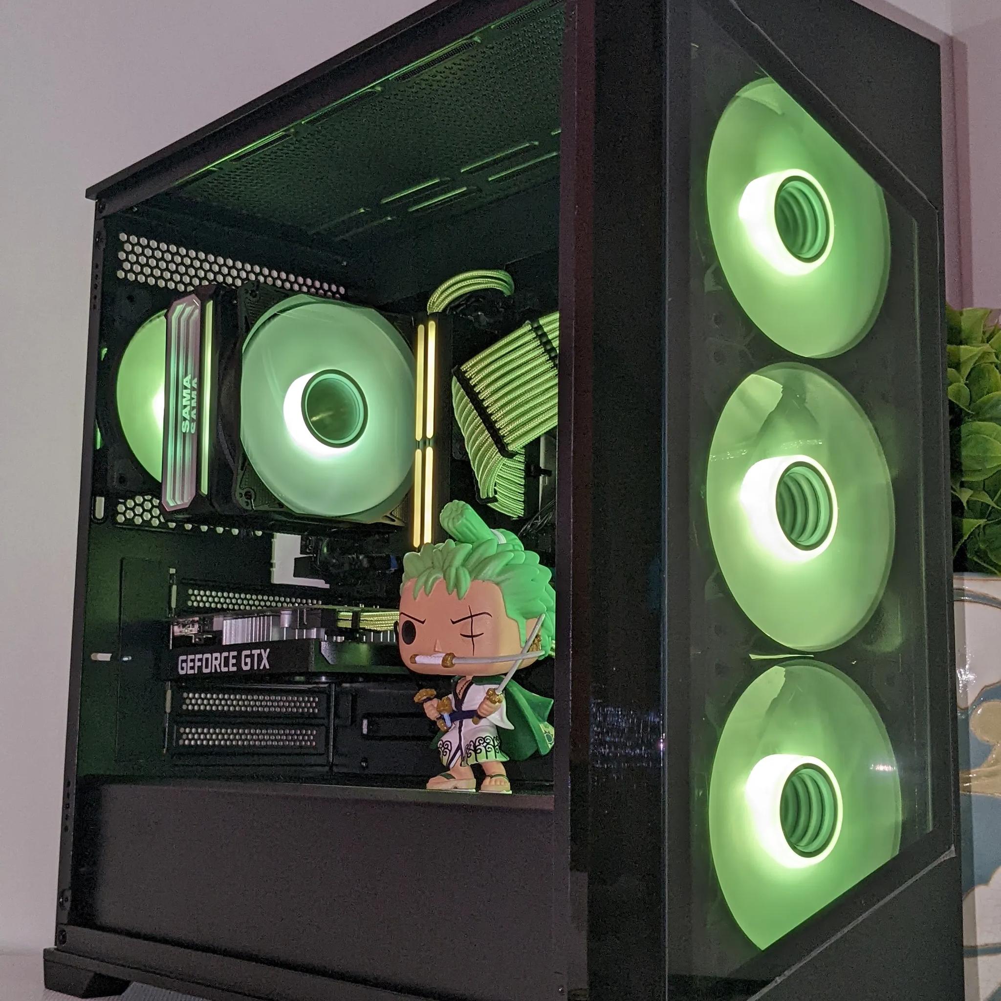 ⚔️🗡️Roronoaロロノア・ゾロ⚔️🗡️| GTX1650SUPER| Intel Core i5-6600| 32GB DDR4 RAM| 1TB SSD| Windows 11 Pro