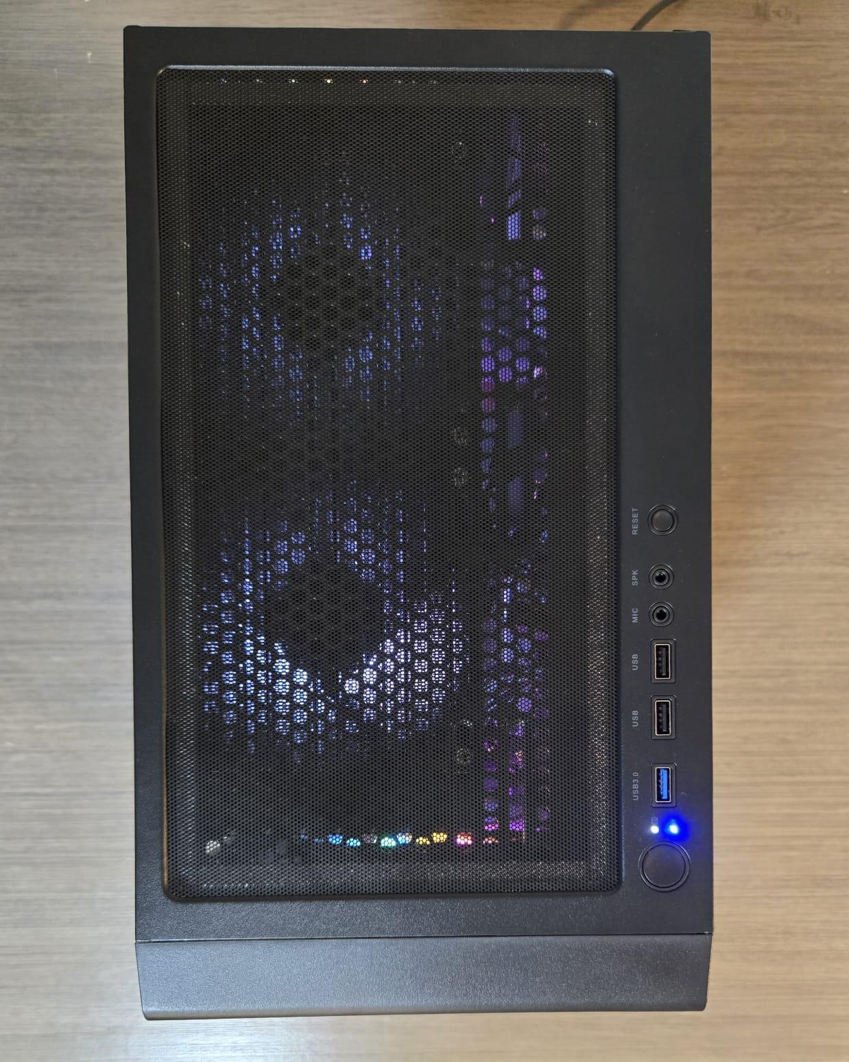 Black gaming pc, 5060 ti 8gb, 16gb ddr4, ryzen 5 5500