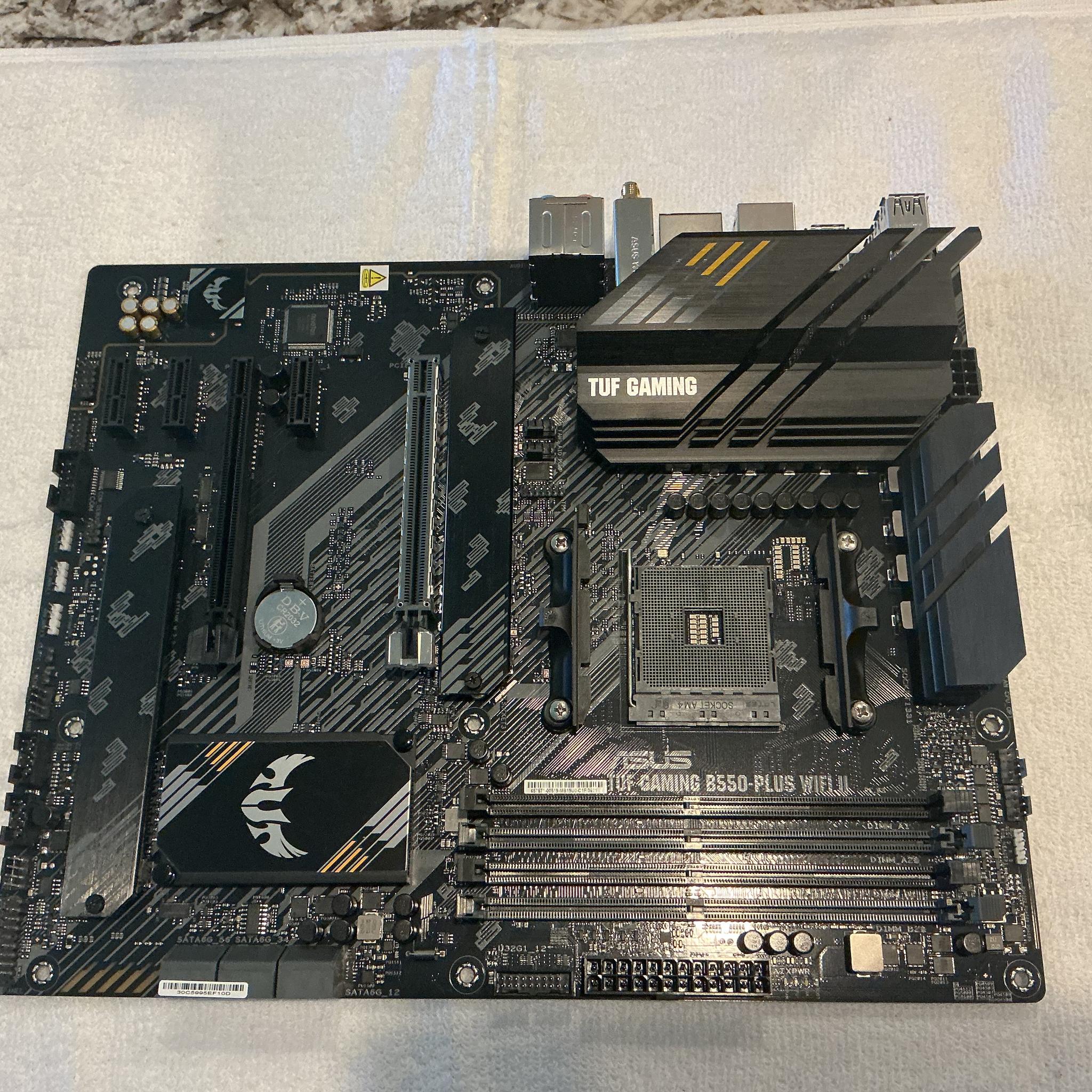 Open Box ++ ASUS TUF GAMING B550-PLUS WIFI II AM4 AMD B550 ATX Motherboard