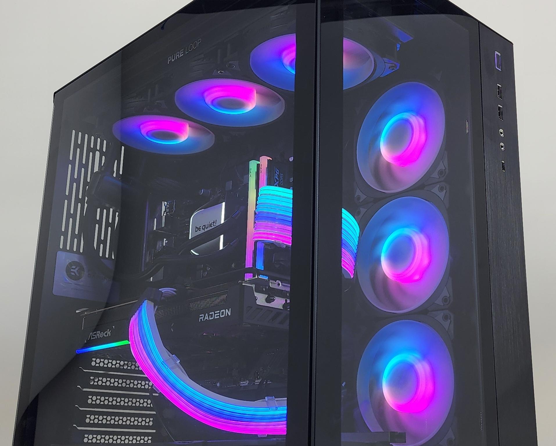 Gaming PC Ryzen 7 7800X3D 32GB RAM 1TB SSD RX 9070 16GB Windows 11 Computer