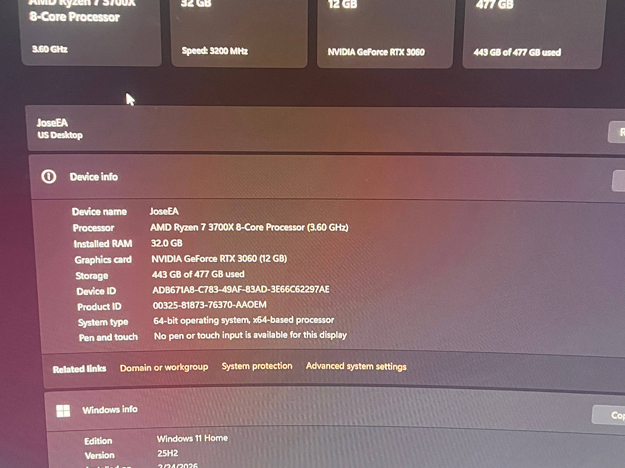 RTX 3060 12GB Gaming PC | Ryzen 7 | 32GB RAM | Blackout Build Ready for 1080p/1440p