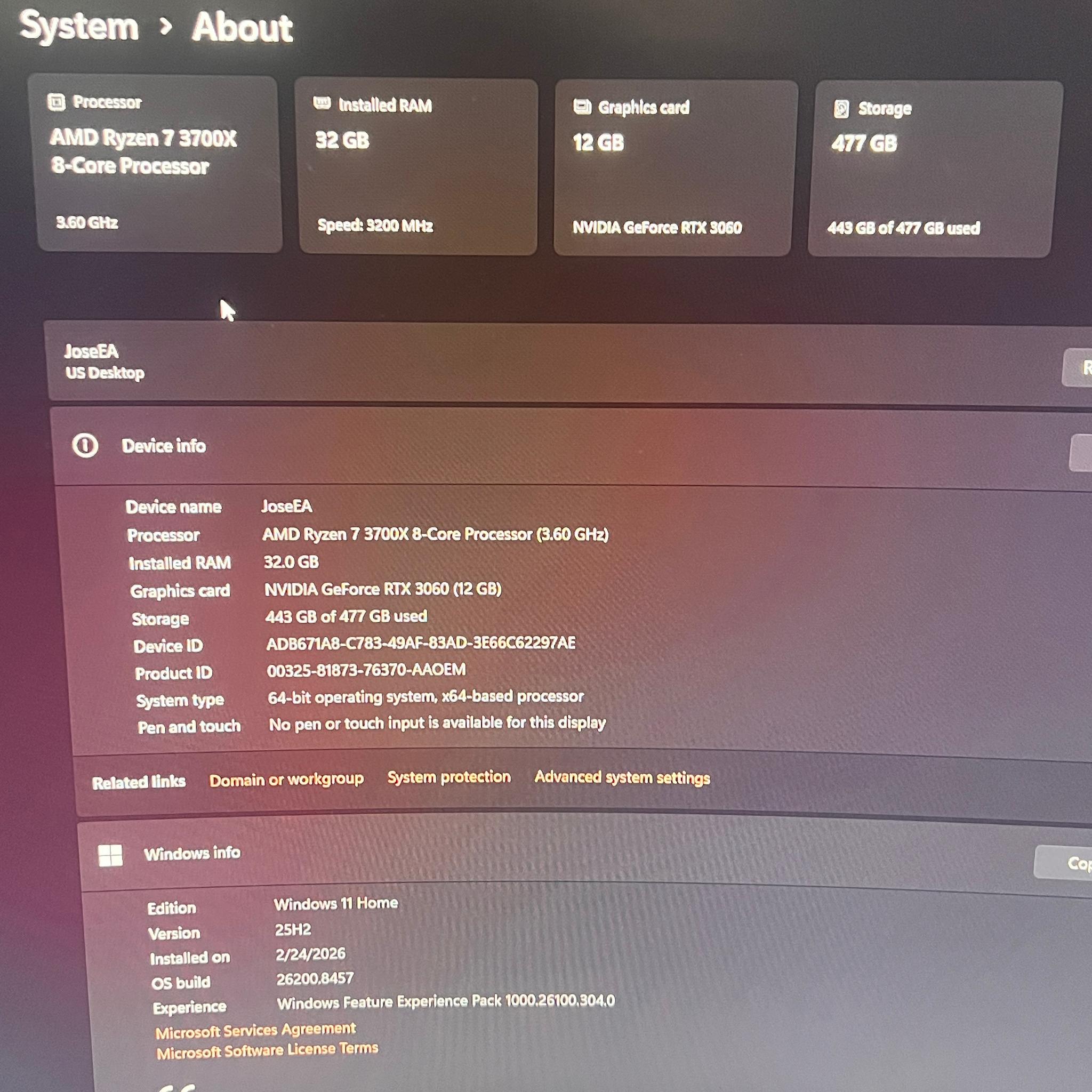 RTX 3060 12GB Gaming PC | Ryzen 7 | 32GB RAM | Blackout Build Ready for 1080p/1440p
