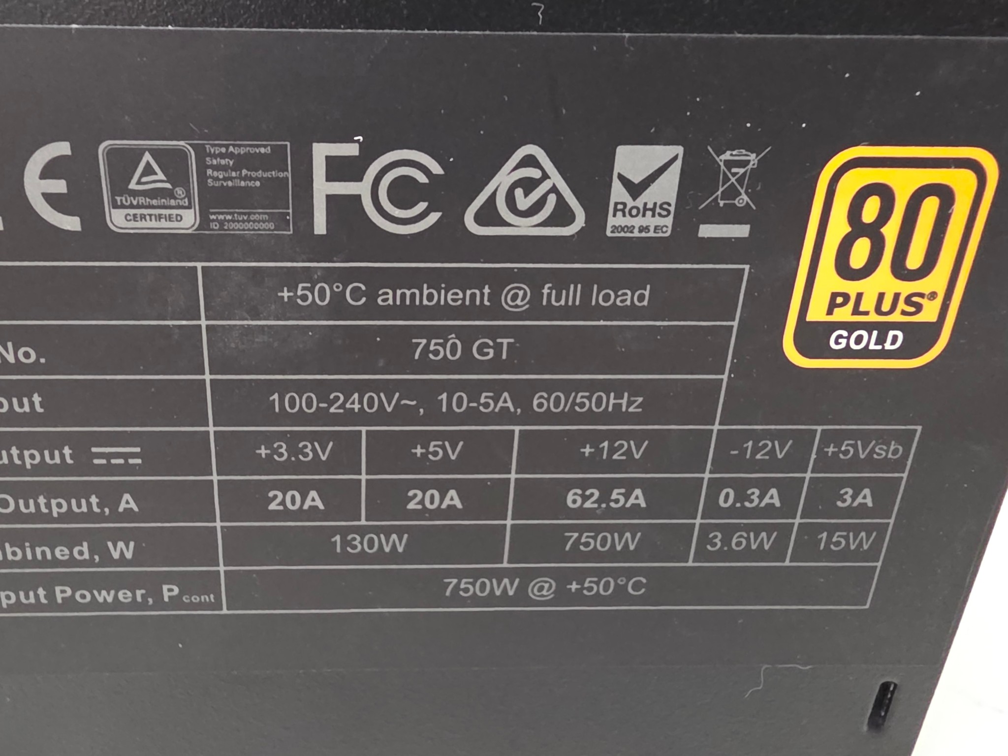 EVGA SuperNova 750W Power Supply