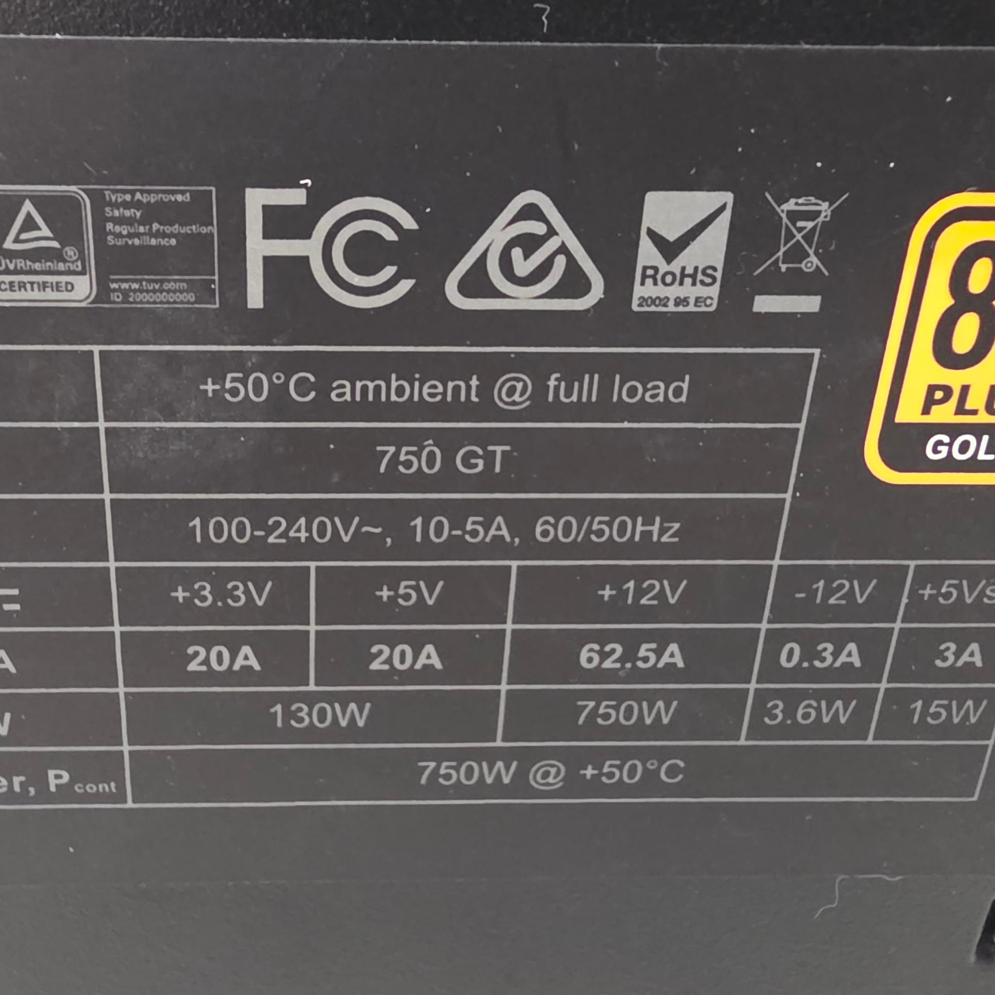 EVGA SuperNova 750W Power Supply
