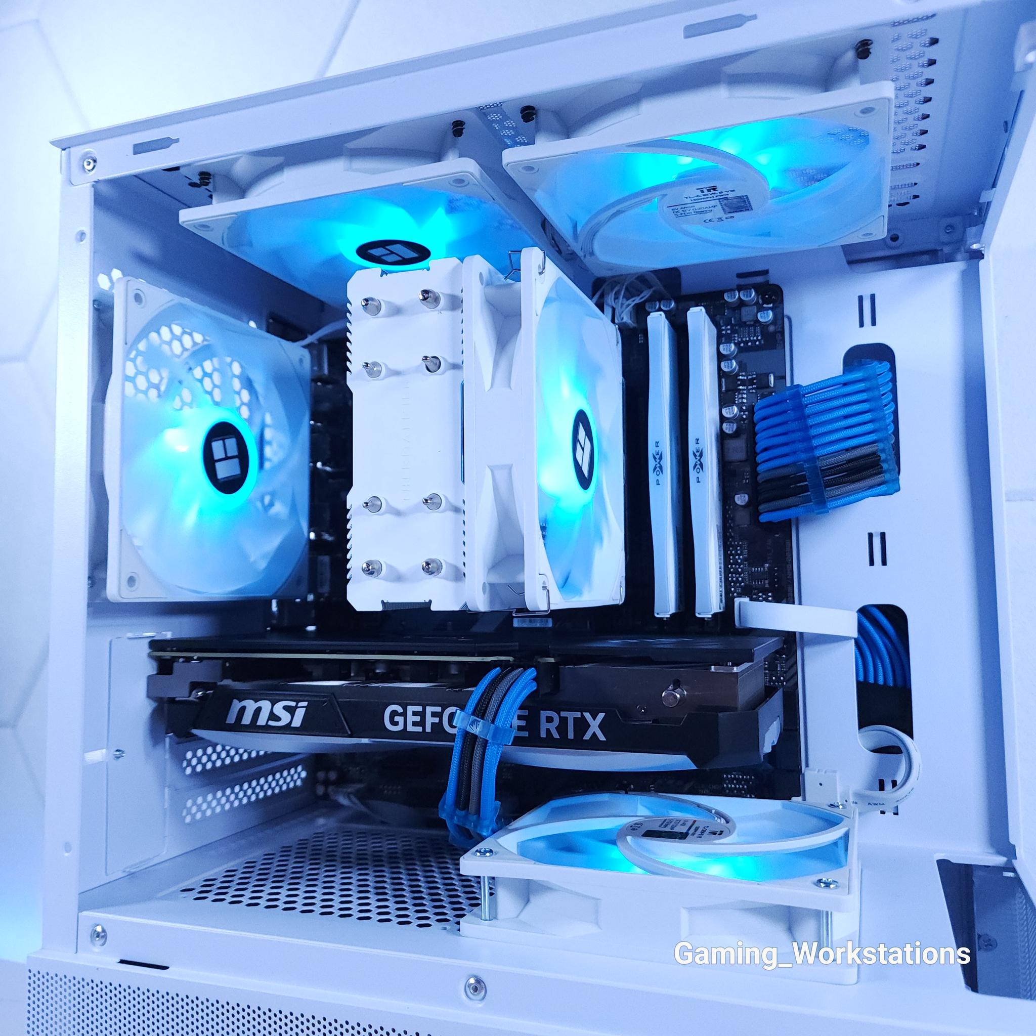 💙🤍RTX 4070 || Ryzen 5 7500F || 2TB NVMe SSD || 32GB 6000MHz DDR5 || 1440p Gaming Computer