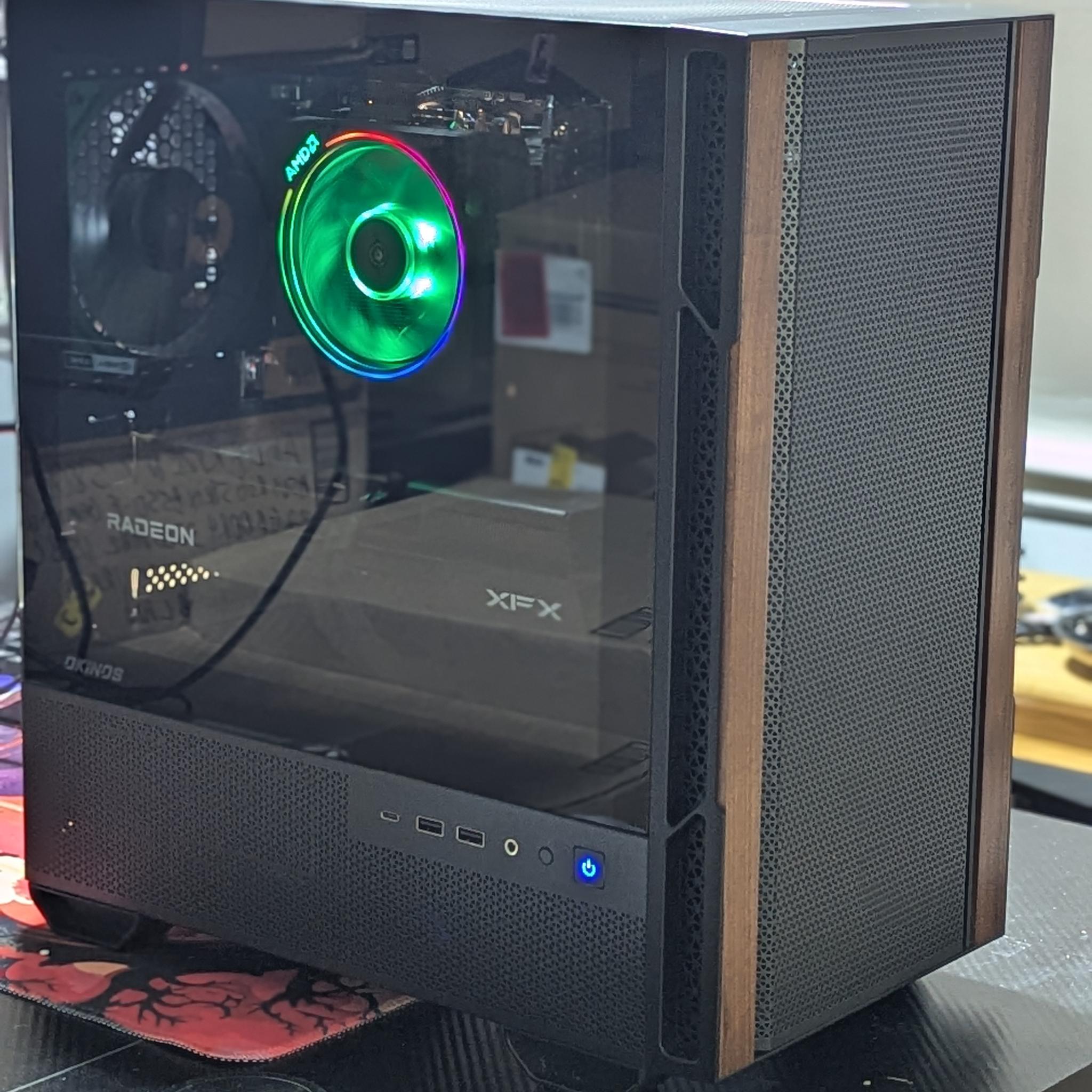 Gaming PC|AMD Ryzen 5 5600|AMD Radeon RX 9060 XT|32 GB DDR4 3200|1 TB NVME SSD|Windows 11 Home