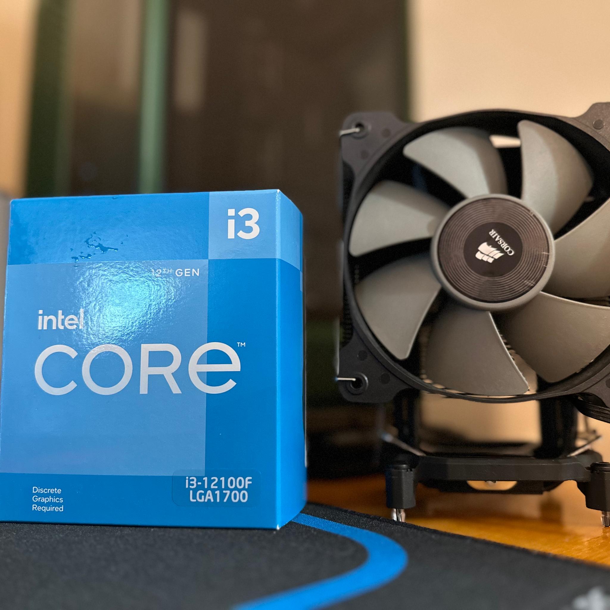 12th Gen Intel i3 12100f w/ Tower Cooler