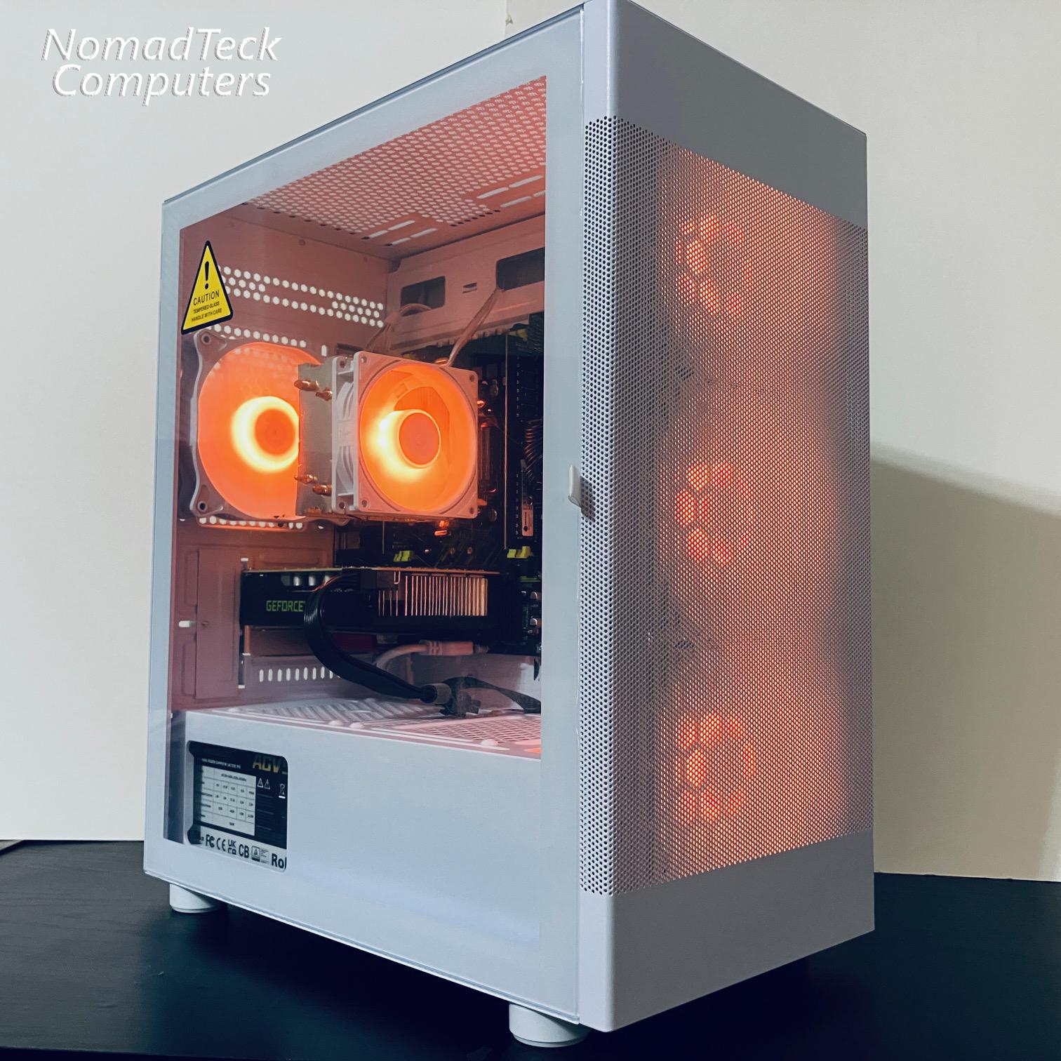 ❄️White Gaming PC wRGB - Intel Xeon 6-cores ● 16GB RAM ● 512GB SSD ● GTX 1660 Ti ● Great Value 1080p