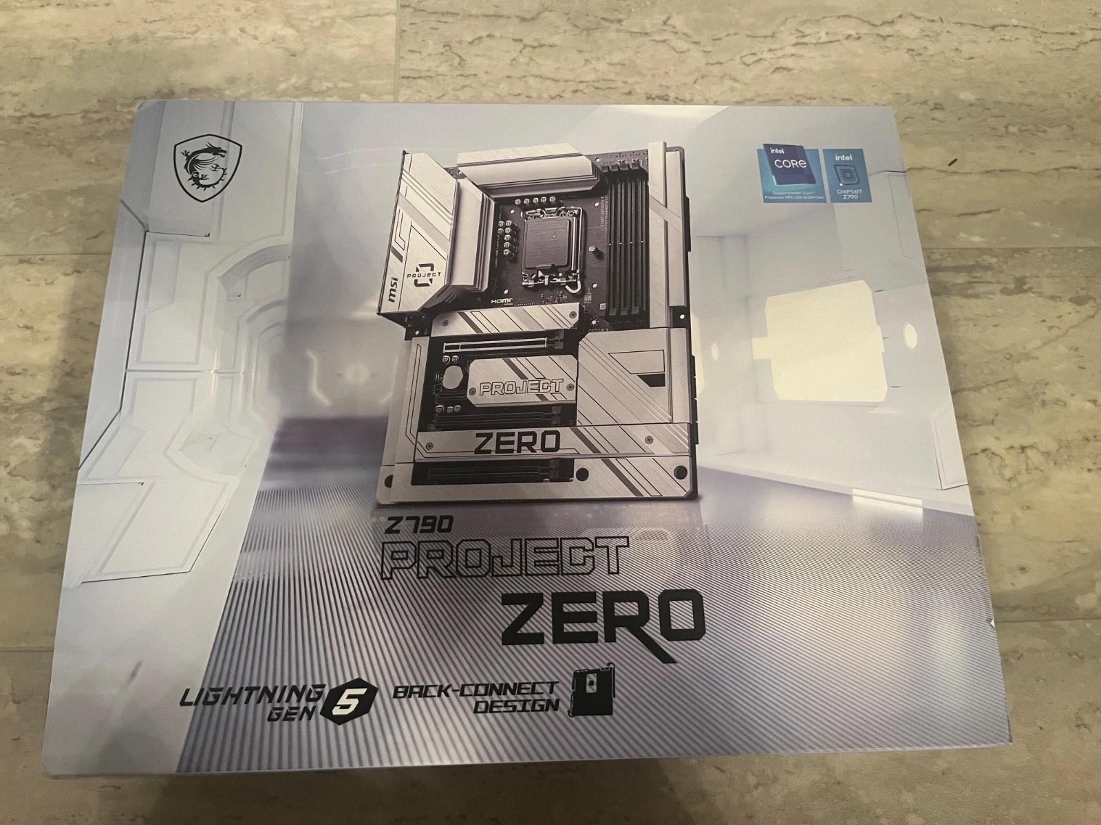 MSI Z790 PROJECT ZERO LGA1700 WI-FI 7 DDR5 BACK CONNECT DESIGN ATX MOTHERBOARD