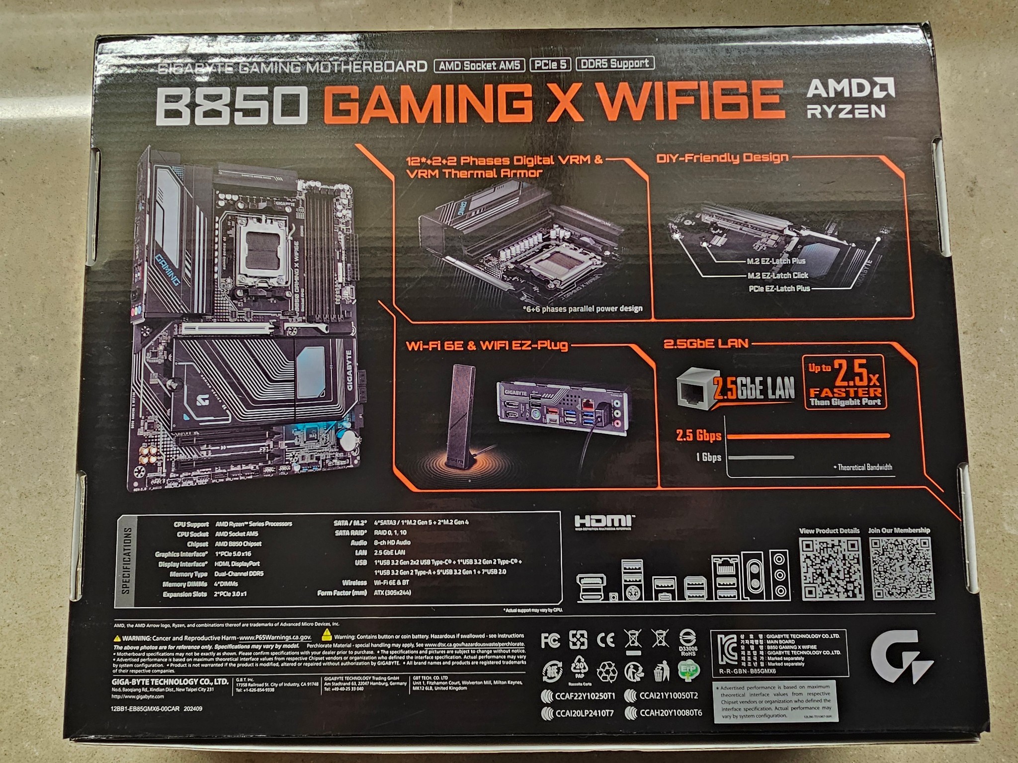 Gigabyte B850 Gaming X WIFI6E