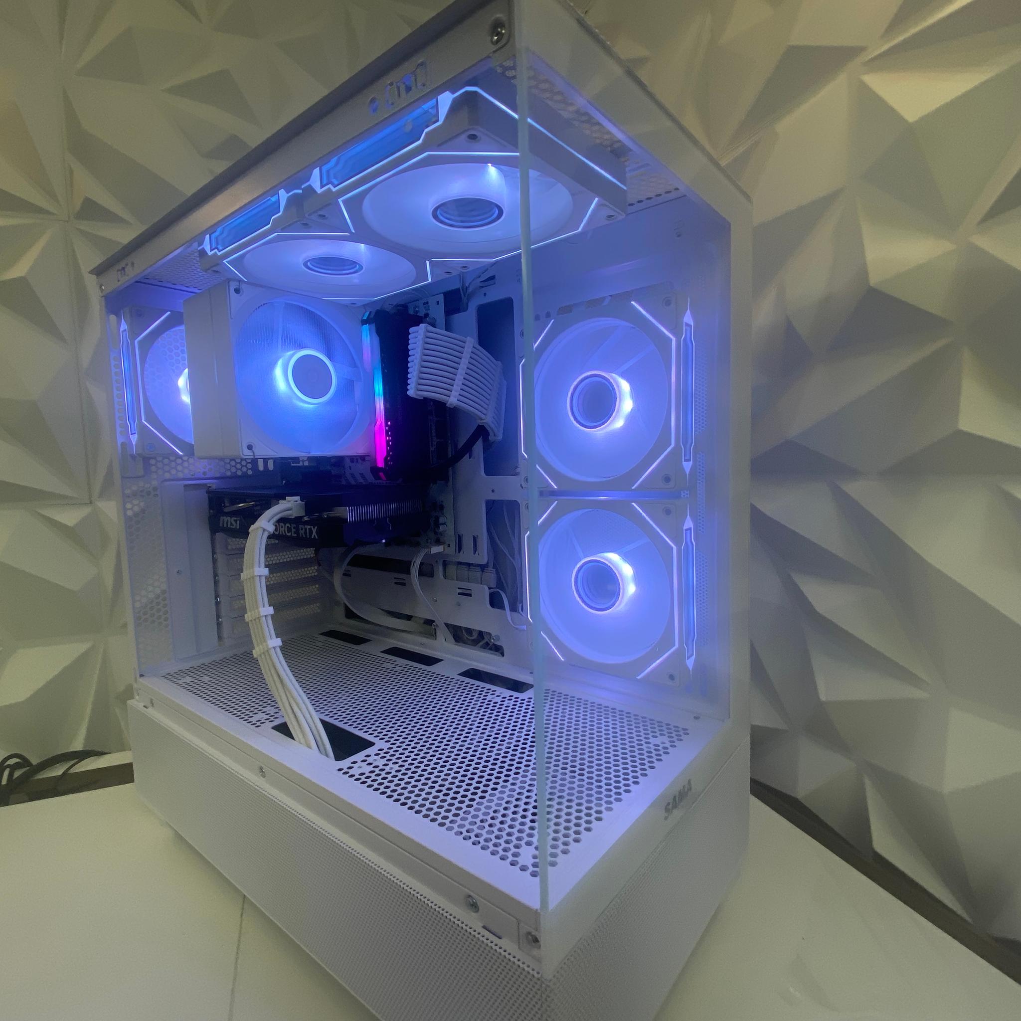 ❄️🧊💎- Whiteout 1440P Gaming PC | RTX 4060 | Ryzen 5 5600X | 32GB RAM | 1TB NVME SSD ❄️🧊💎