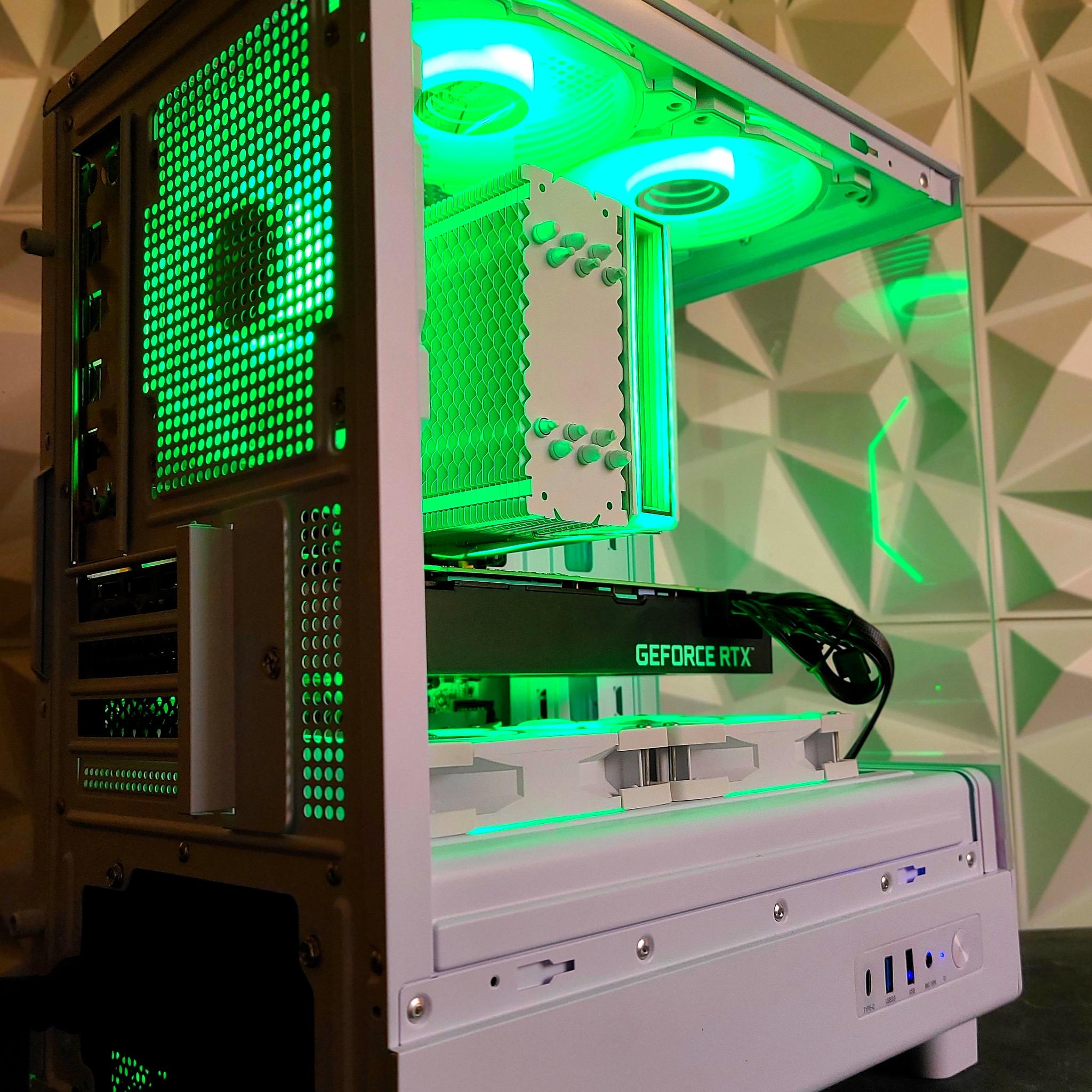⚪🟡 Gaming PC | Nvidia RTX 2070 Super 8 GB | Intel Xeon E5-2680 V4 14-Core CPU | 32 GB Ram | 1 TB SSD