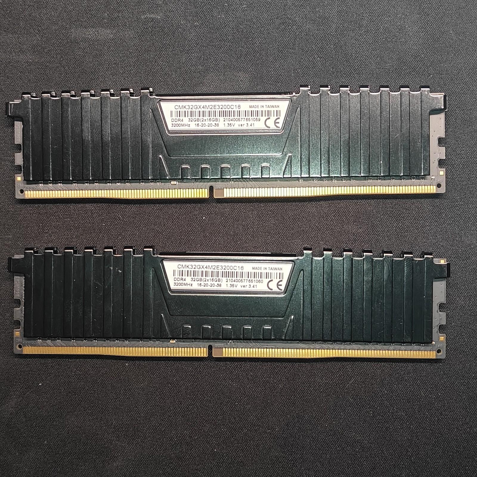 CORSAIR VENGEANCE LPX 32GB (2x16GB) DDR4 3200MHz CL16 Dual-Channel RAM Kit