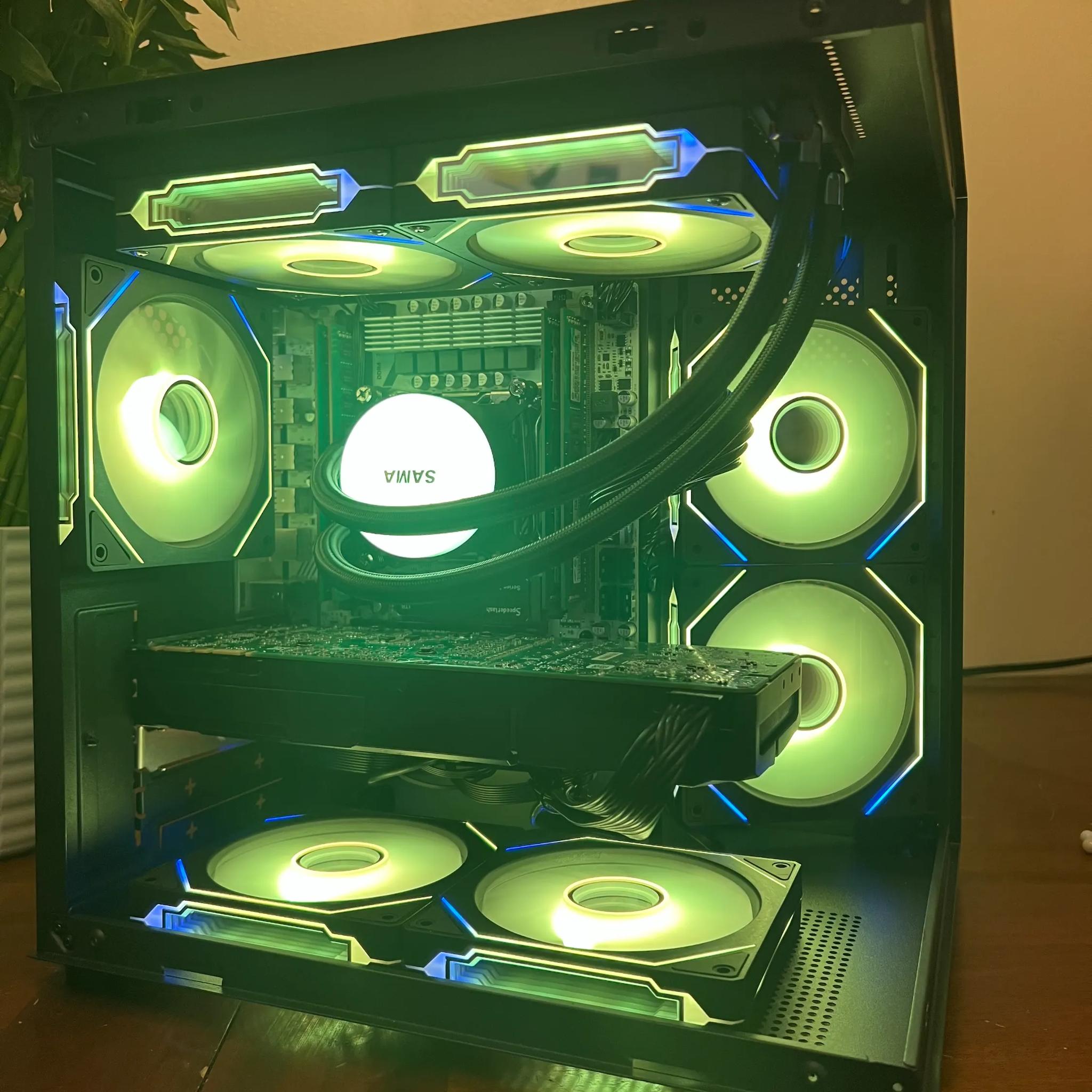 Water Cooled Intel 10 Core Gaming PC GTX 1080 1tb NVME SSD 32GB RAM WIFi WINDOWS 11 Pro