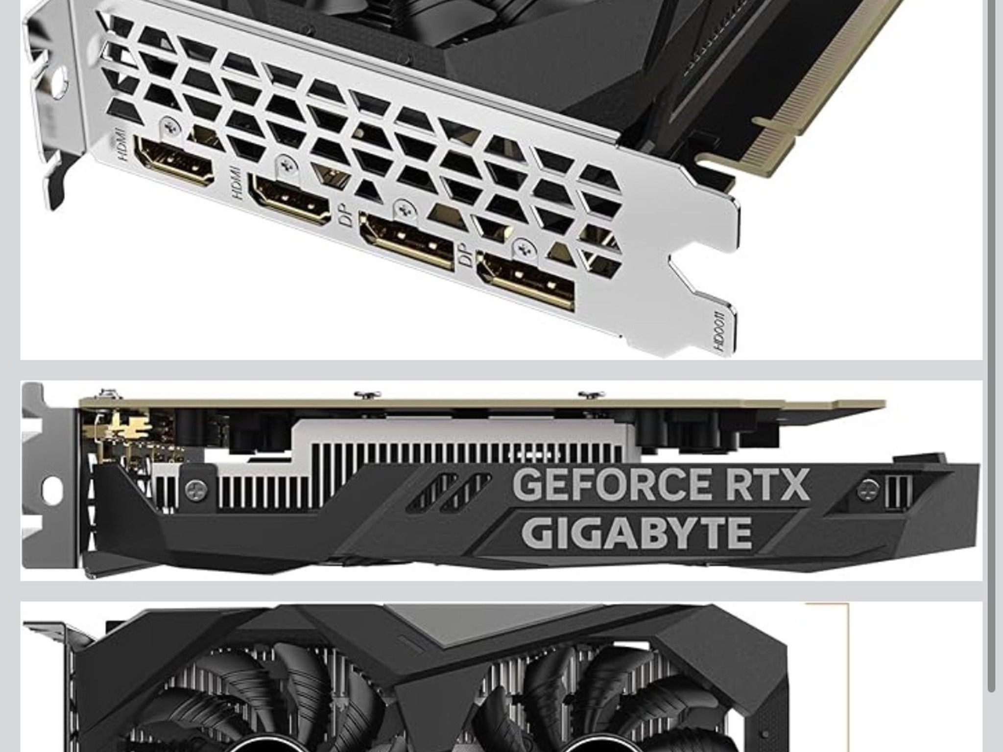 NVIDIA GIGABYTE EVGA WINDFORCE OC RTX 3050
