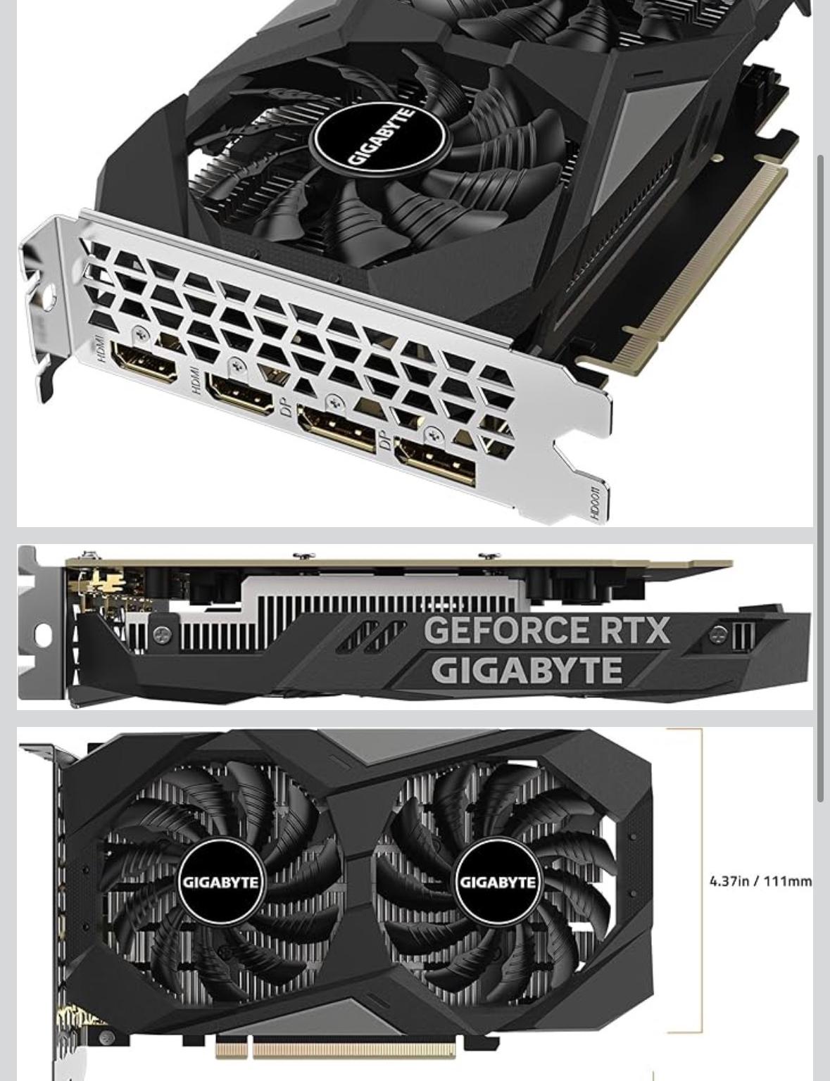 NVIDIA GIGABYTE EVGA WINDFORCE OC RTX 3050