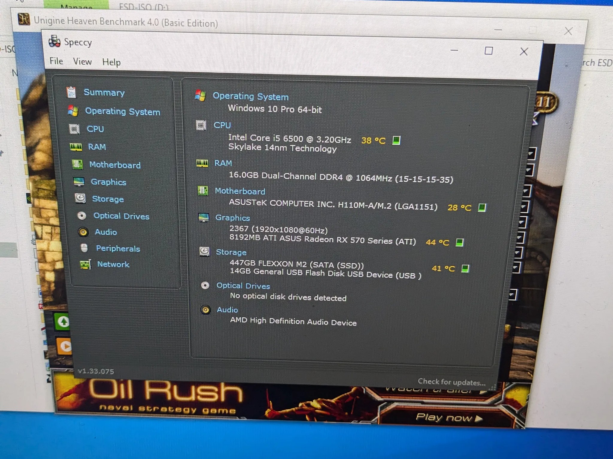 Very Demure, Very Mindful - i5-6500, RX 570 8GB, 16GB DDR4, 480GB SSD, Wifi, Win10, RGB