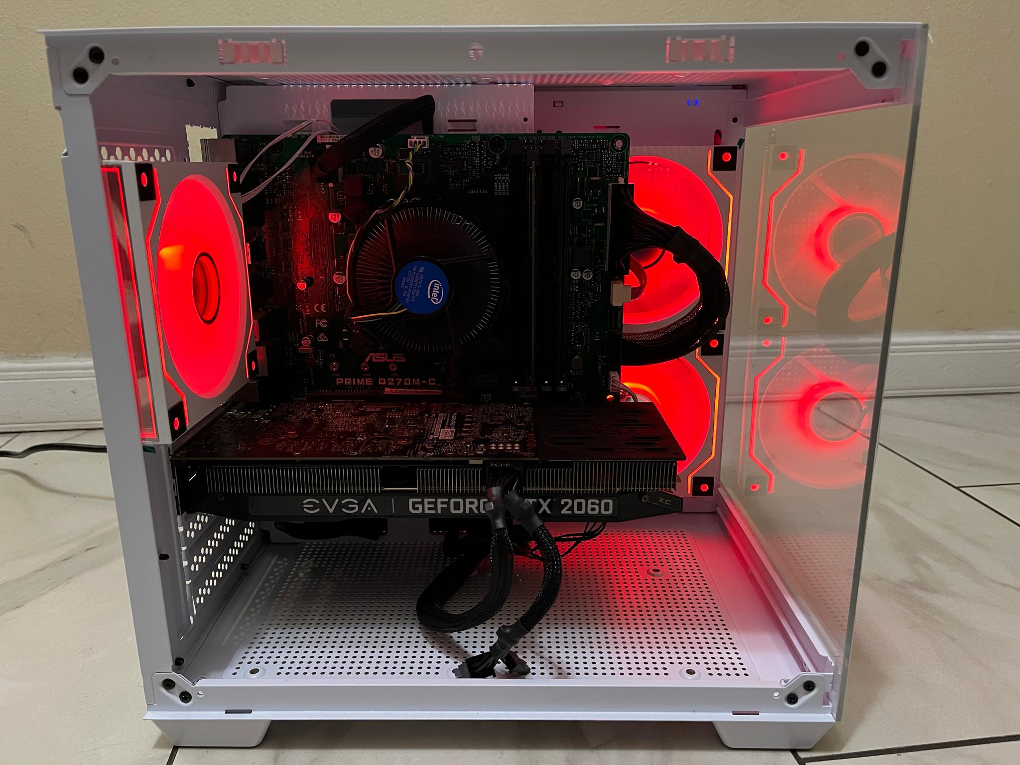 🟠🔥RTX 2060, Intel i5-7400, 16GB RAM,  500 GB SSD, High Performance RGB Gaming PC w/ Remote 🖥️