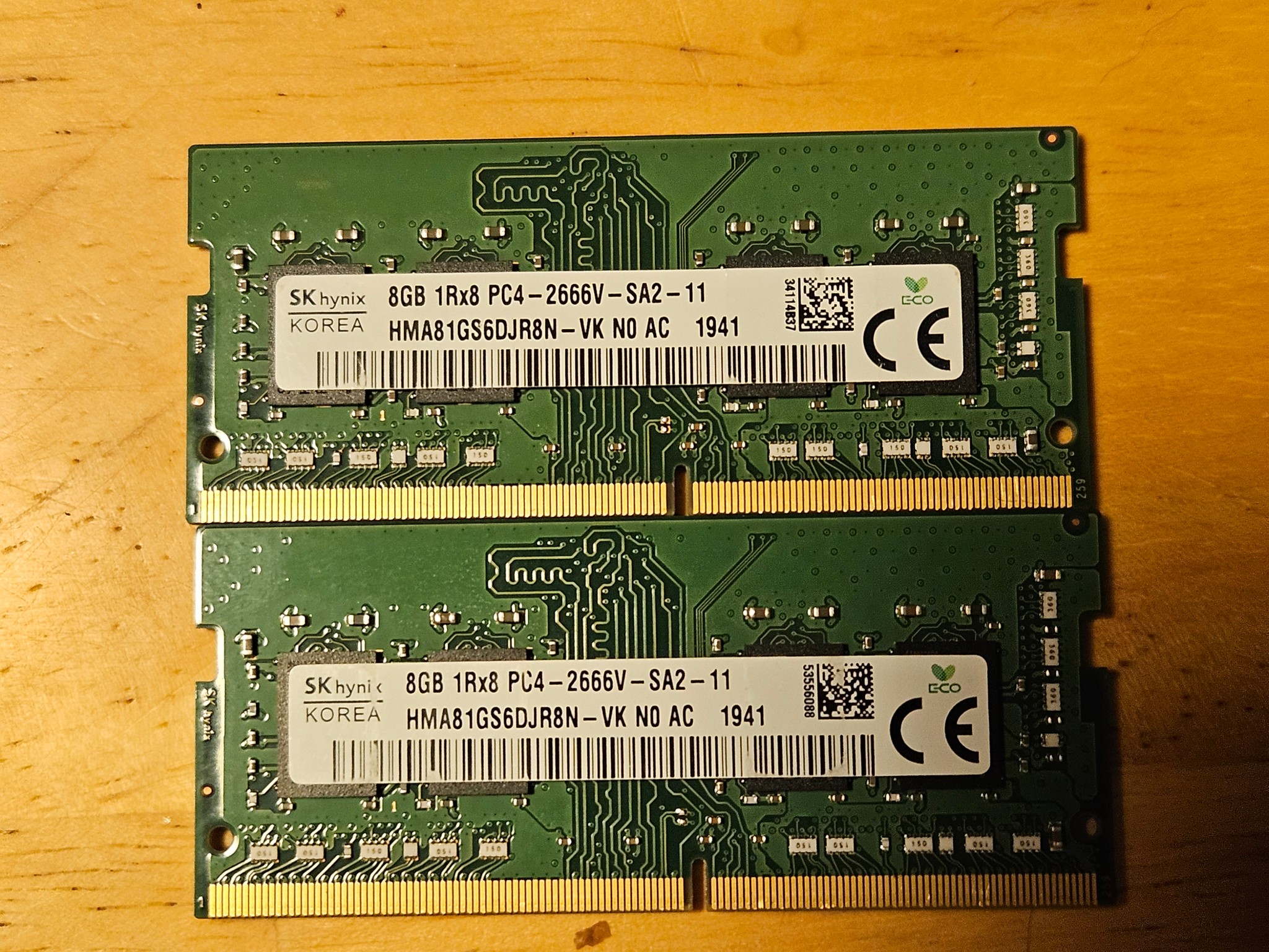 SK hynix DDR 4 SODIMM Laptop Memory 2x8GB 2666 MT/s