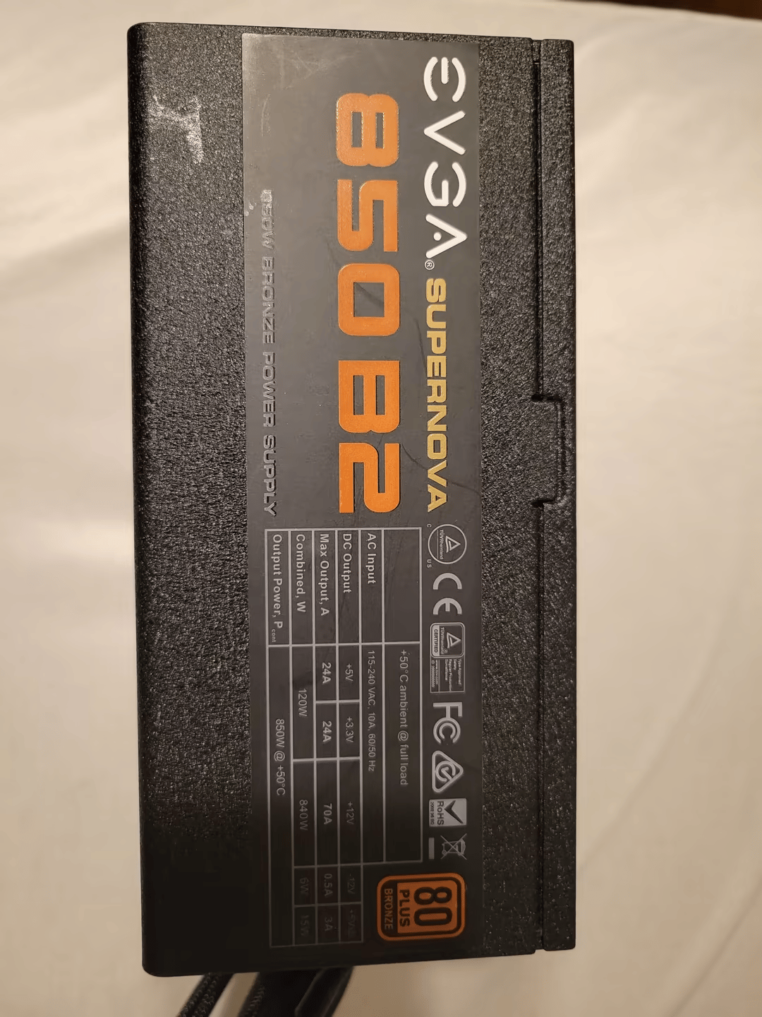 EVGA Supernova 850 B2 Power Supply- USED