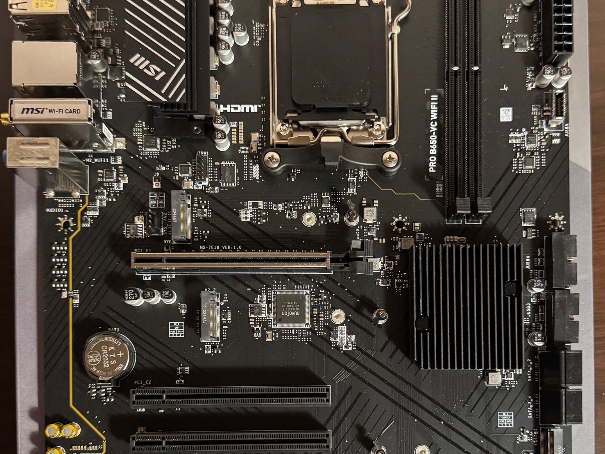 Msi B650 wifi am5 ddr5 motherboard