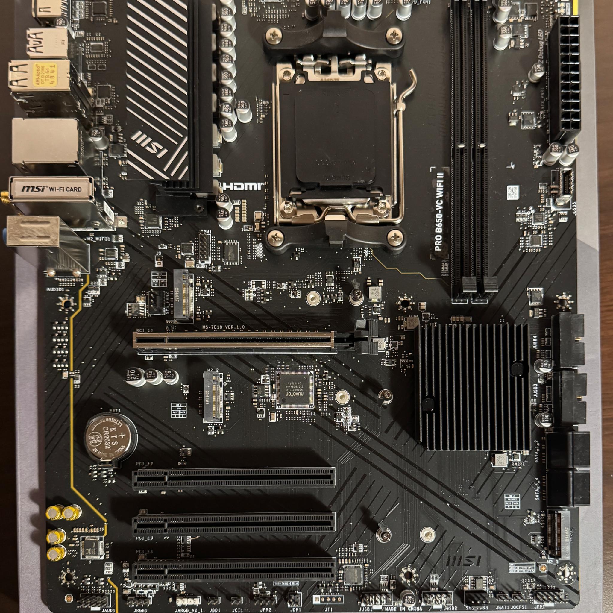 Msi B650 wifi am5 ddr5 motherboard