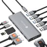 USB C Docking Station 12 in 1 Docking Station Dual Monitor with 2 HDMI VGA 5 USB Ports 100W PD USB-C