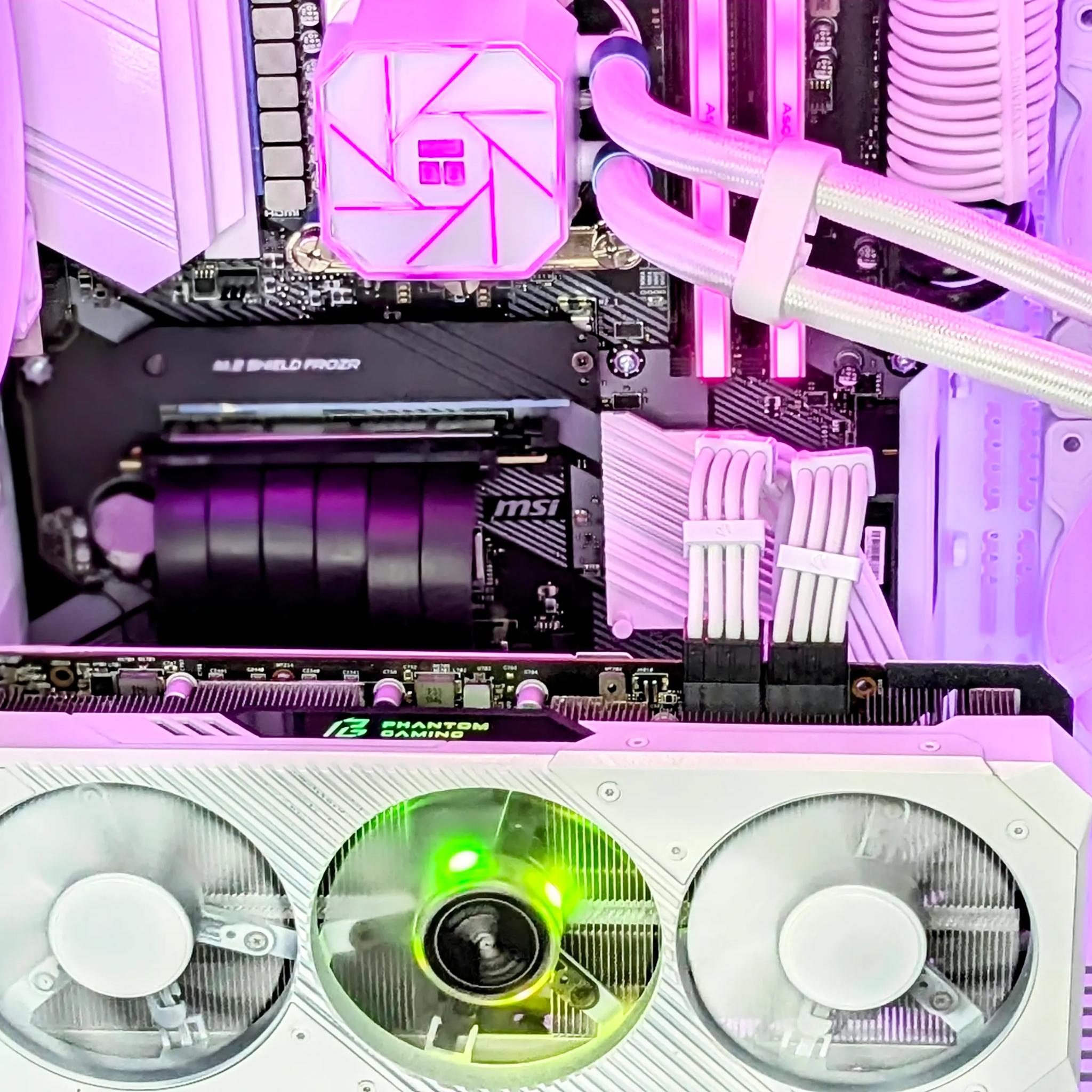 🤍 Liquid Cooled💧⚪️I5-10th GEN/Z490-A PRO🚀⚪️RX 5700XT⚪️1TB NVMe⚪️16GB RAM⚪️Windows 11 Pro