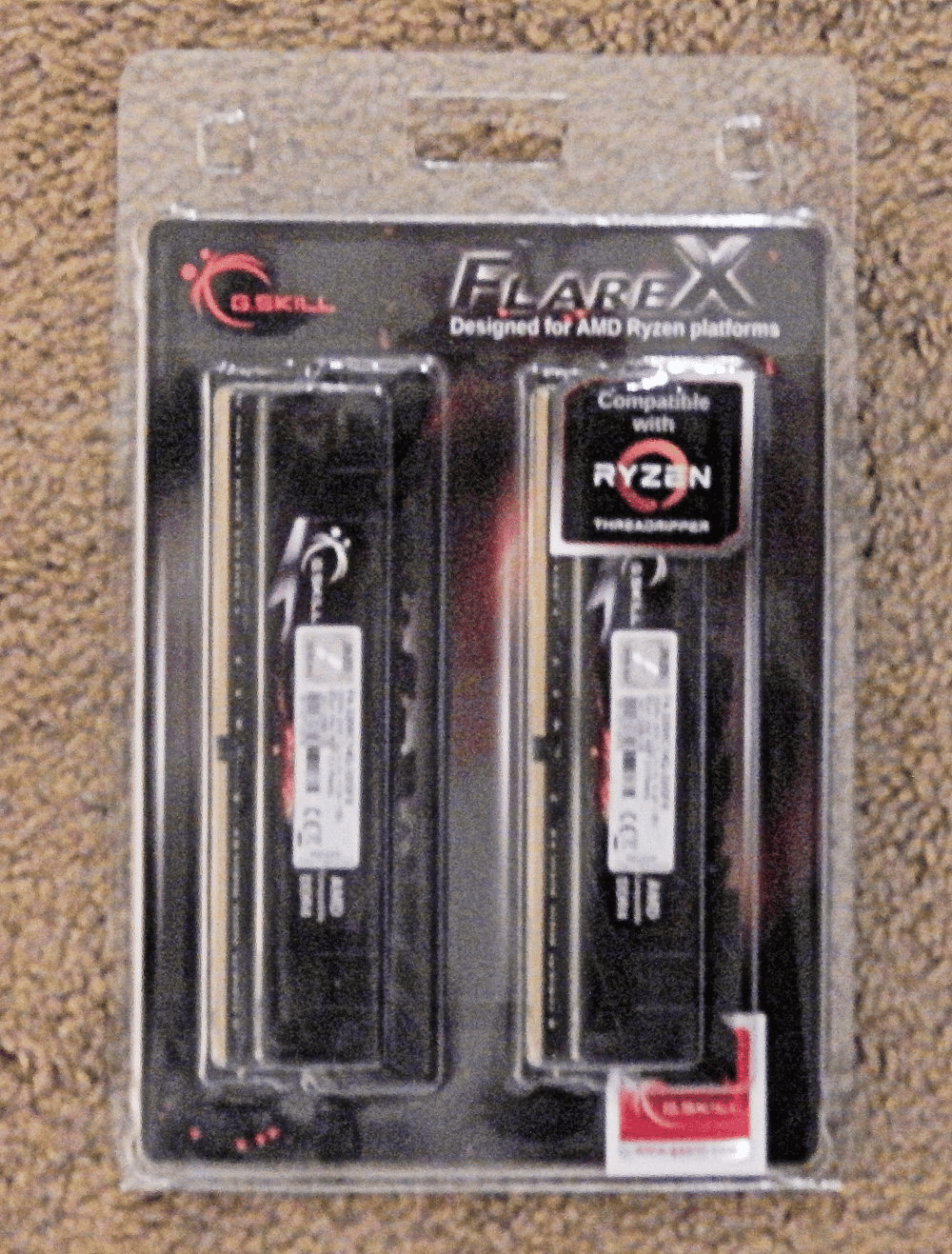 G.SKILL FLARE X DDR4 3200MHZ PC4-25600 32GB (4X8GB) QUAD KIT F4-3200C14Q-32GFX