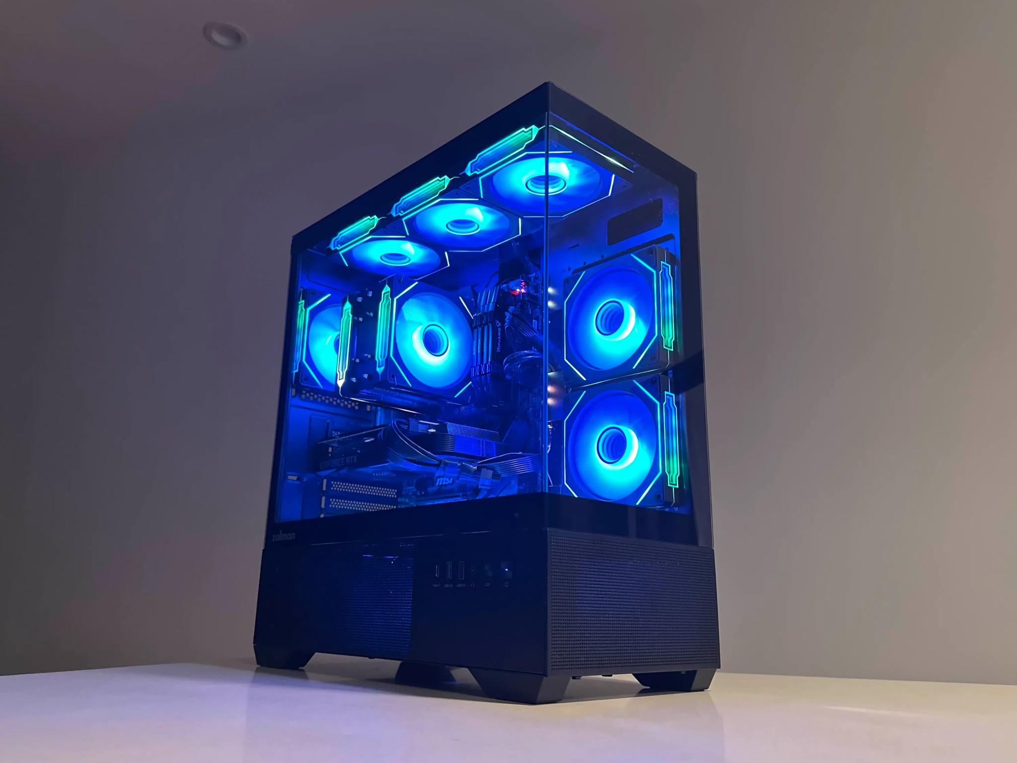 Powerful Gaming PC - Intel Core i7-9700K | ASUS NVIDIA RTX 3060 Ti | 32GB Ram | 1TB SSD | Win11