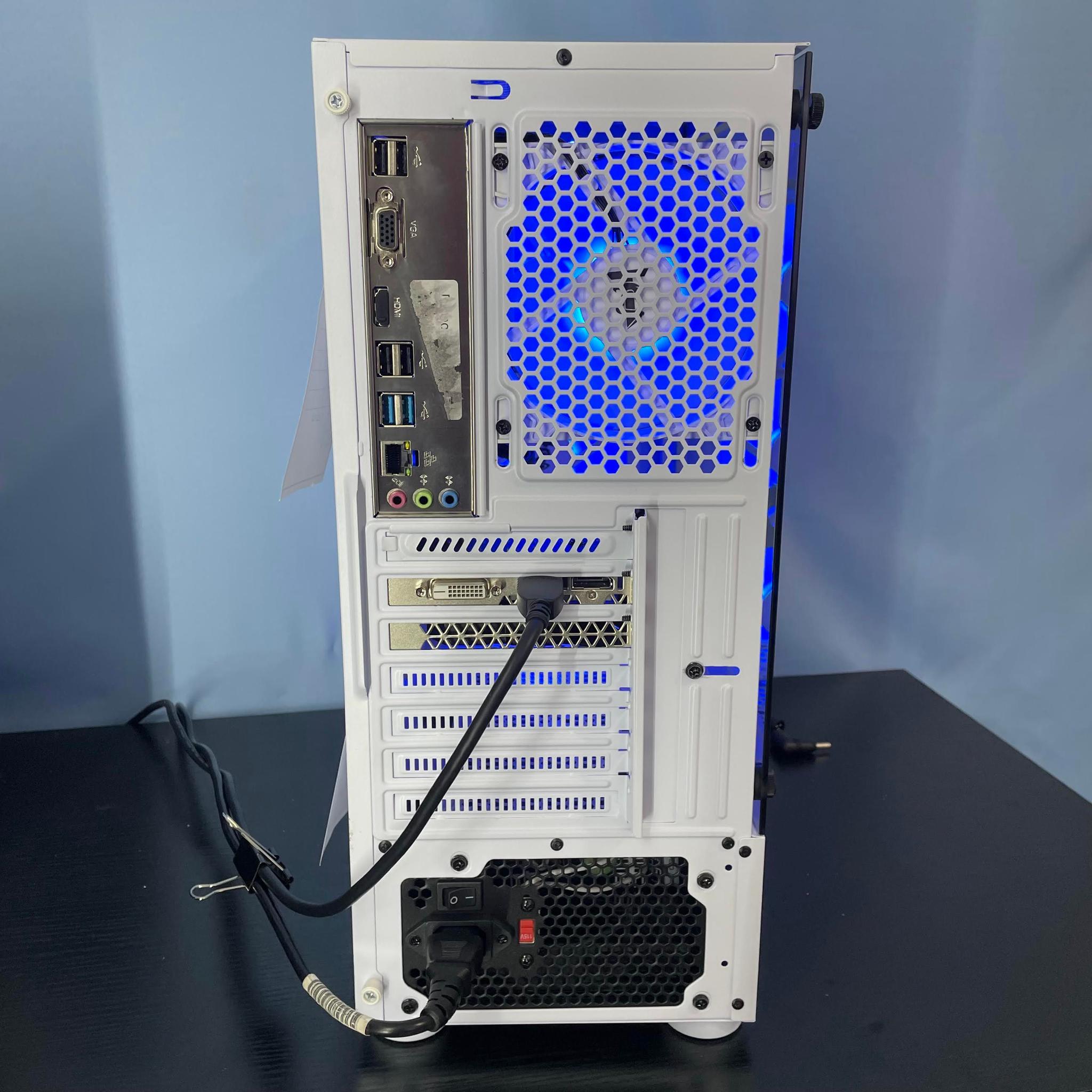 Intel i7 White Gaming PC | GTX1660Ti / 16GB / 1TB  SSD, Win 11 Pro + Wi-Fi