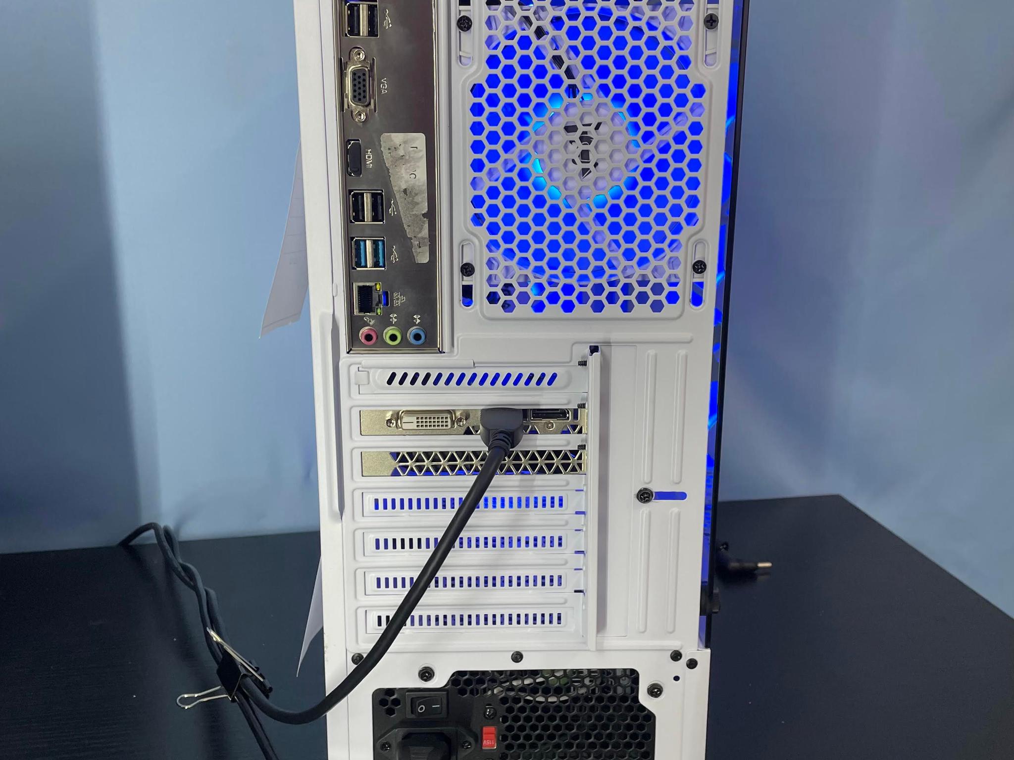 Intel i7 White Gaming PC | GTX1660Ti / 16GB / 1TB  SSD, Win 11 Pro + Wi-Fi