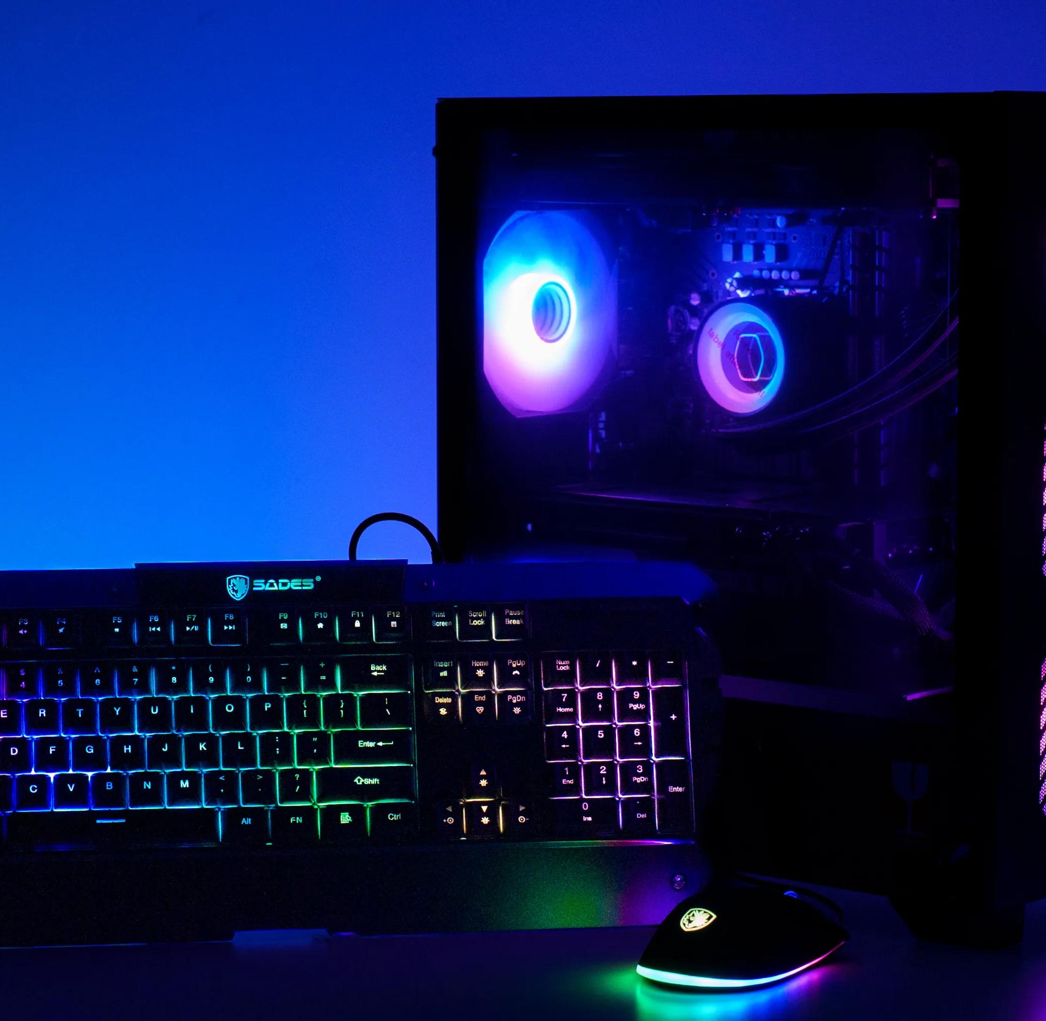 RTX 3070 + Intel i5 12600K Gaming PC w/ FREE RGB keyboard + mouse | 32GB RAM | 1TB m.2 | 240 AIO