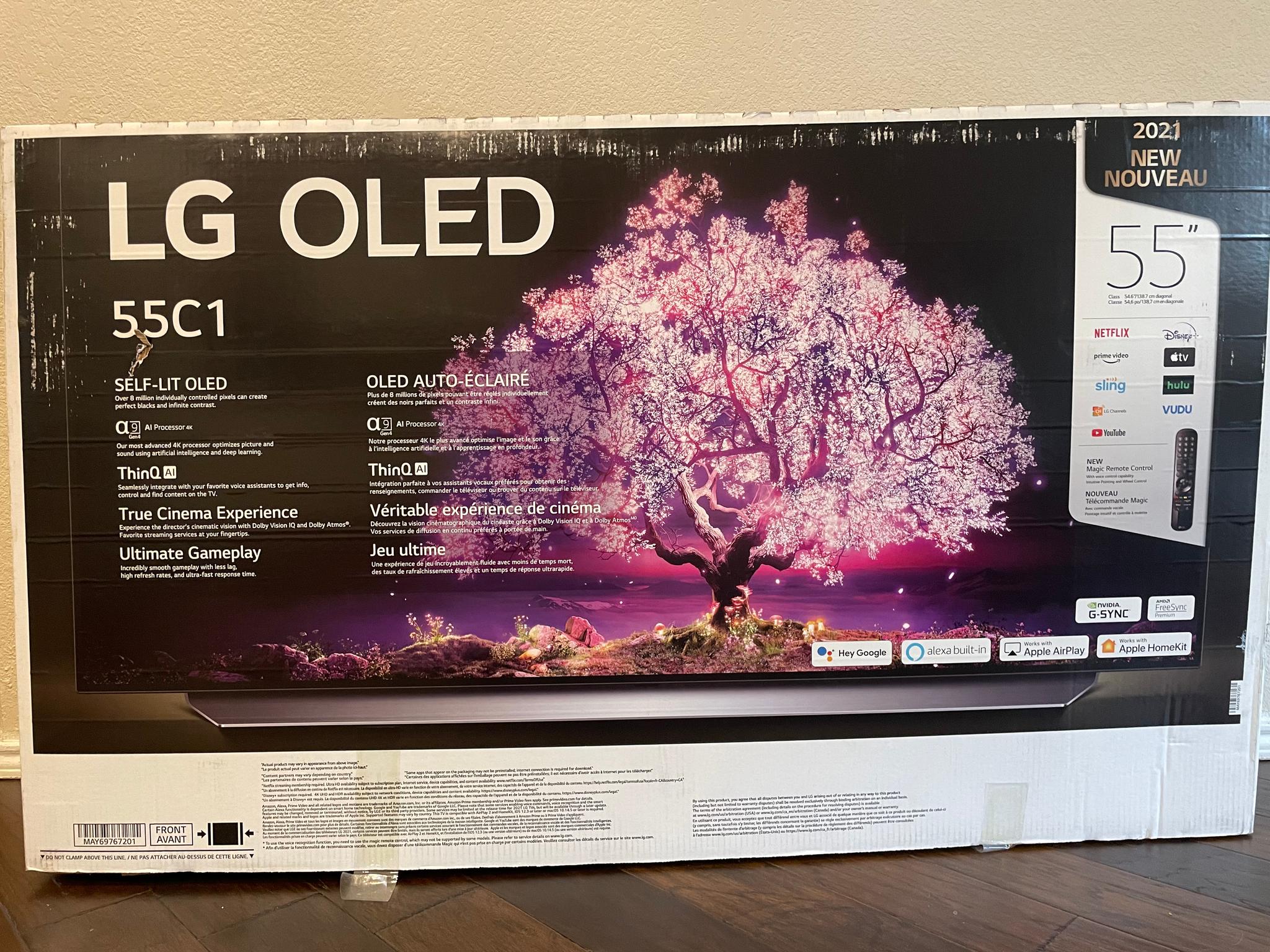 55-inch LG C1 OLED TV