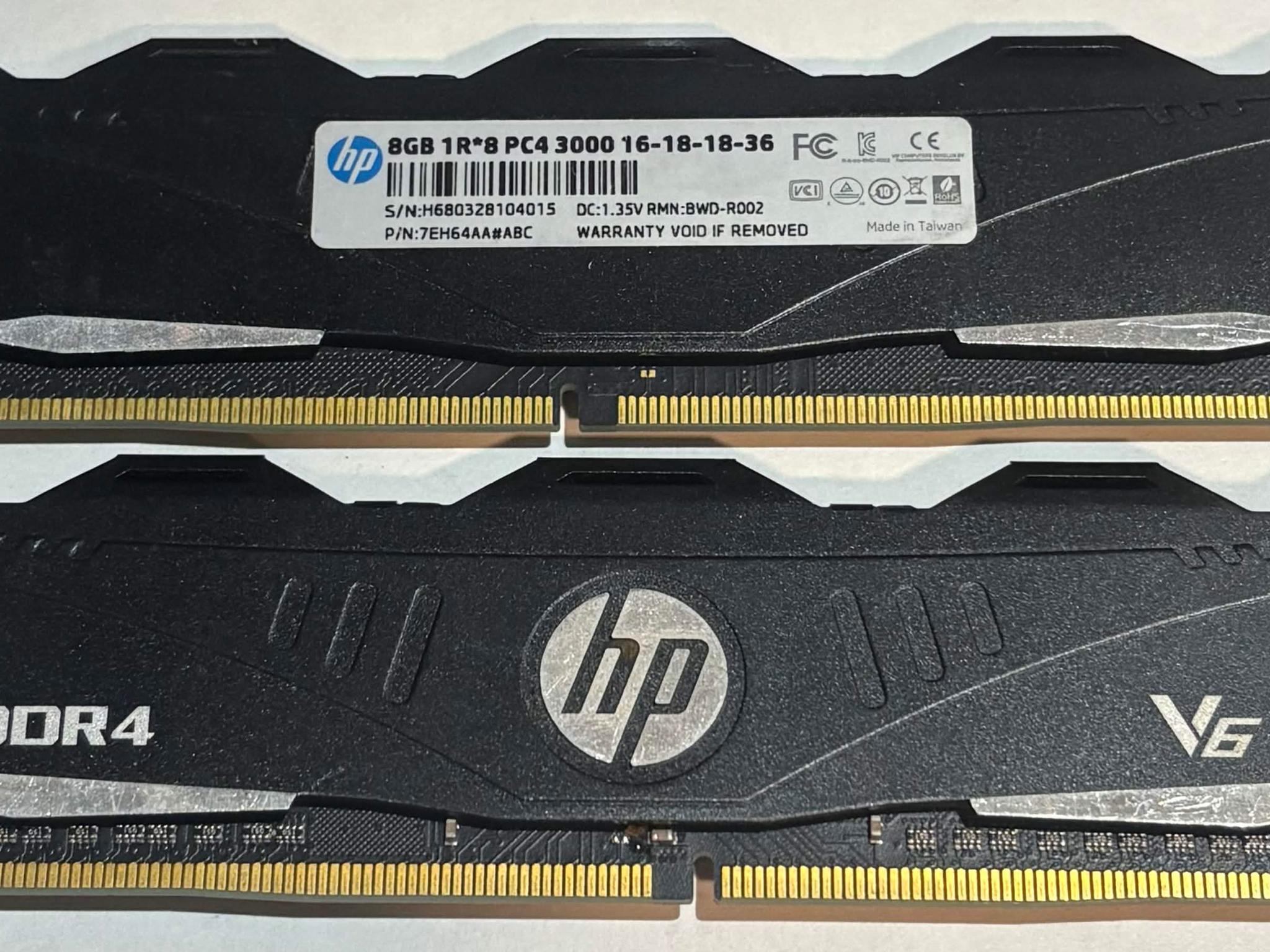HP V6 16GB (2x8GB) DDR4 Gaming Memory Kit | Tested Working