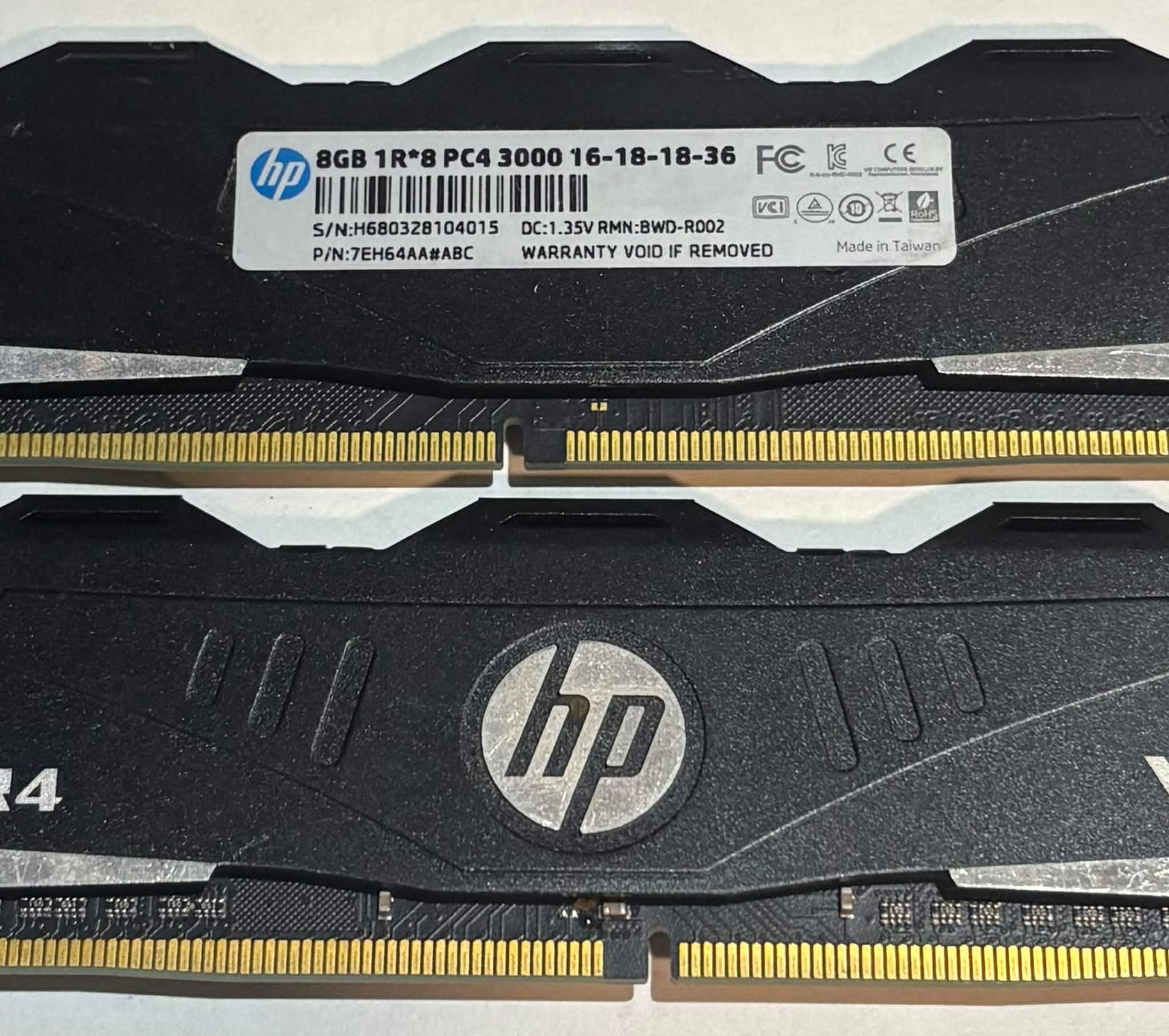 HP V6 16GB (2x8GB) DDR4 Gaming Memory Kit | Tested Working