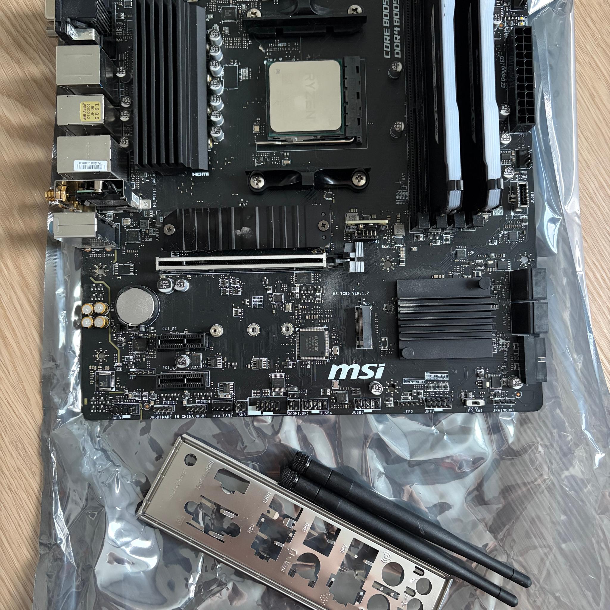 Ryzen 7 5800x with MSI B550M Pro-VDH WIFI with 32gb Corsair Vengeance 3600MHz CL18 DDR4 Ram