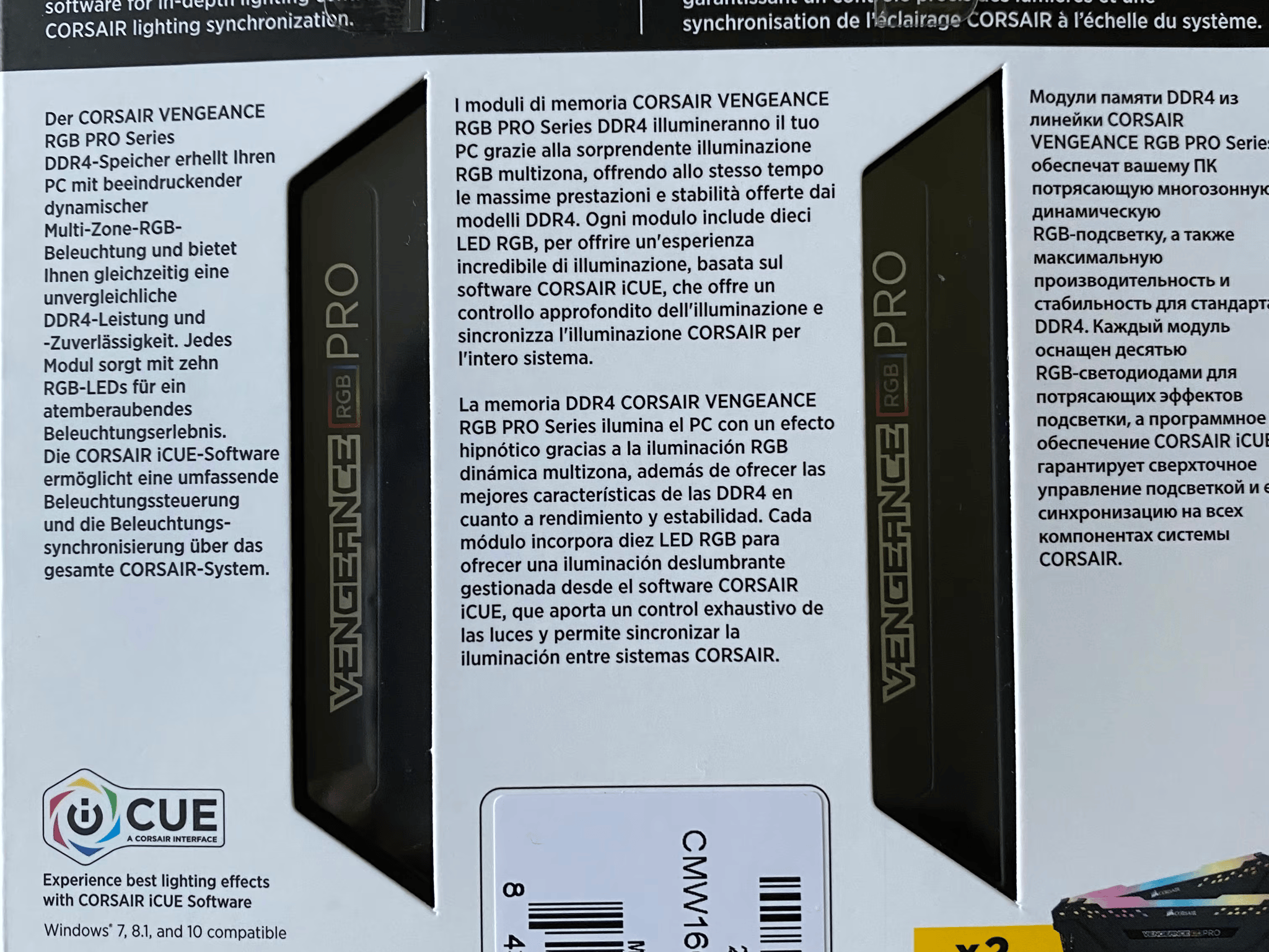 Corsair Vengeance RGB Pro 16GB (2x8) 3200MHz CL16