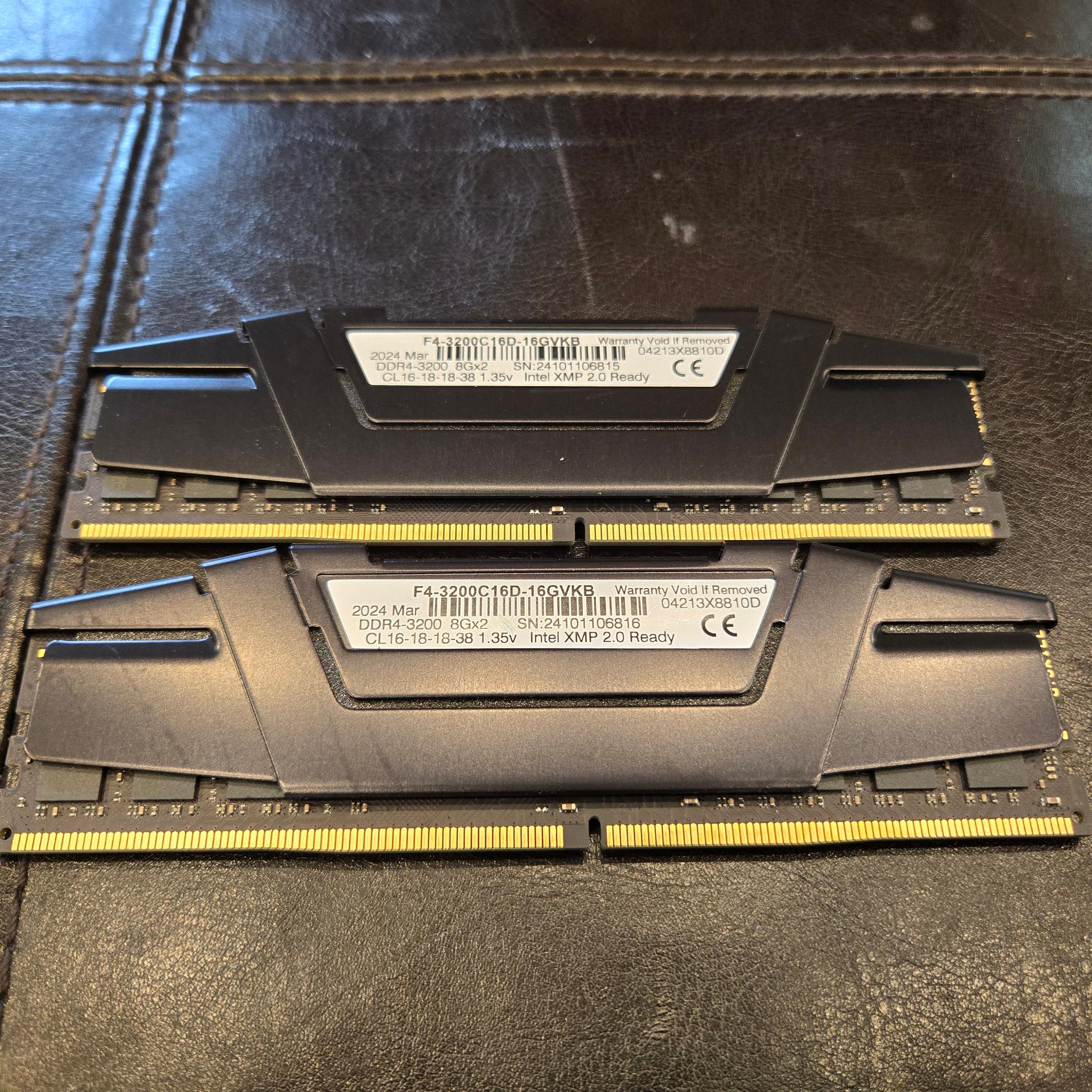 2x8GB DDR4-3200 C16 (G.Skill Ripjaws V) - Used